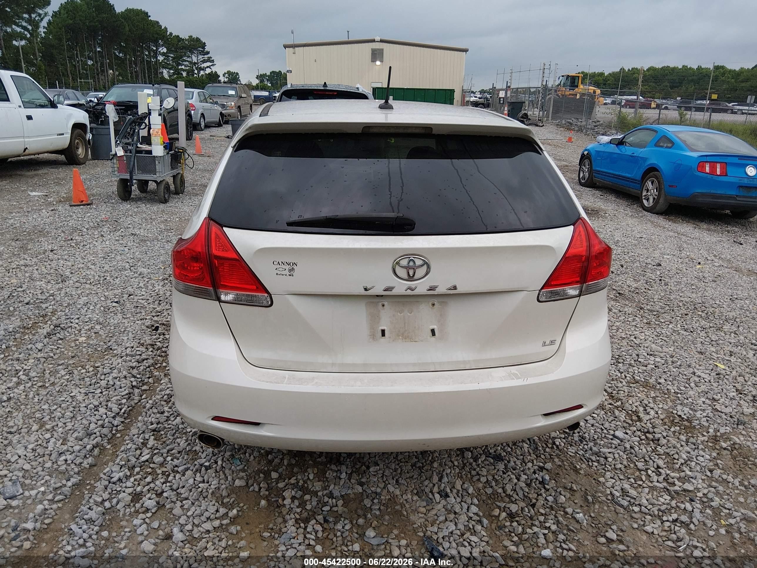 2012 Toyota Venza Le V6 White vin: 4T3ZK3BB1CU046826