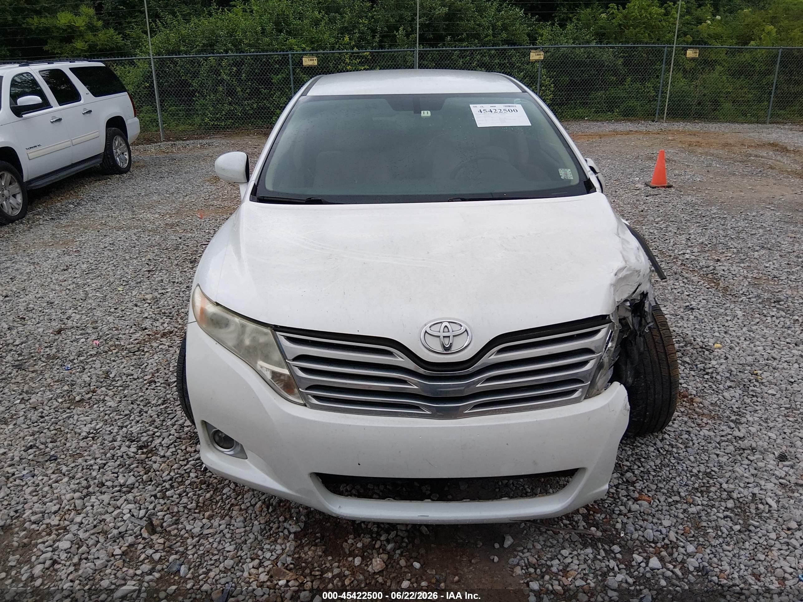 2012 Toyota Venza Le V6 White vin: 4T3ZK3BB1CU046826