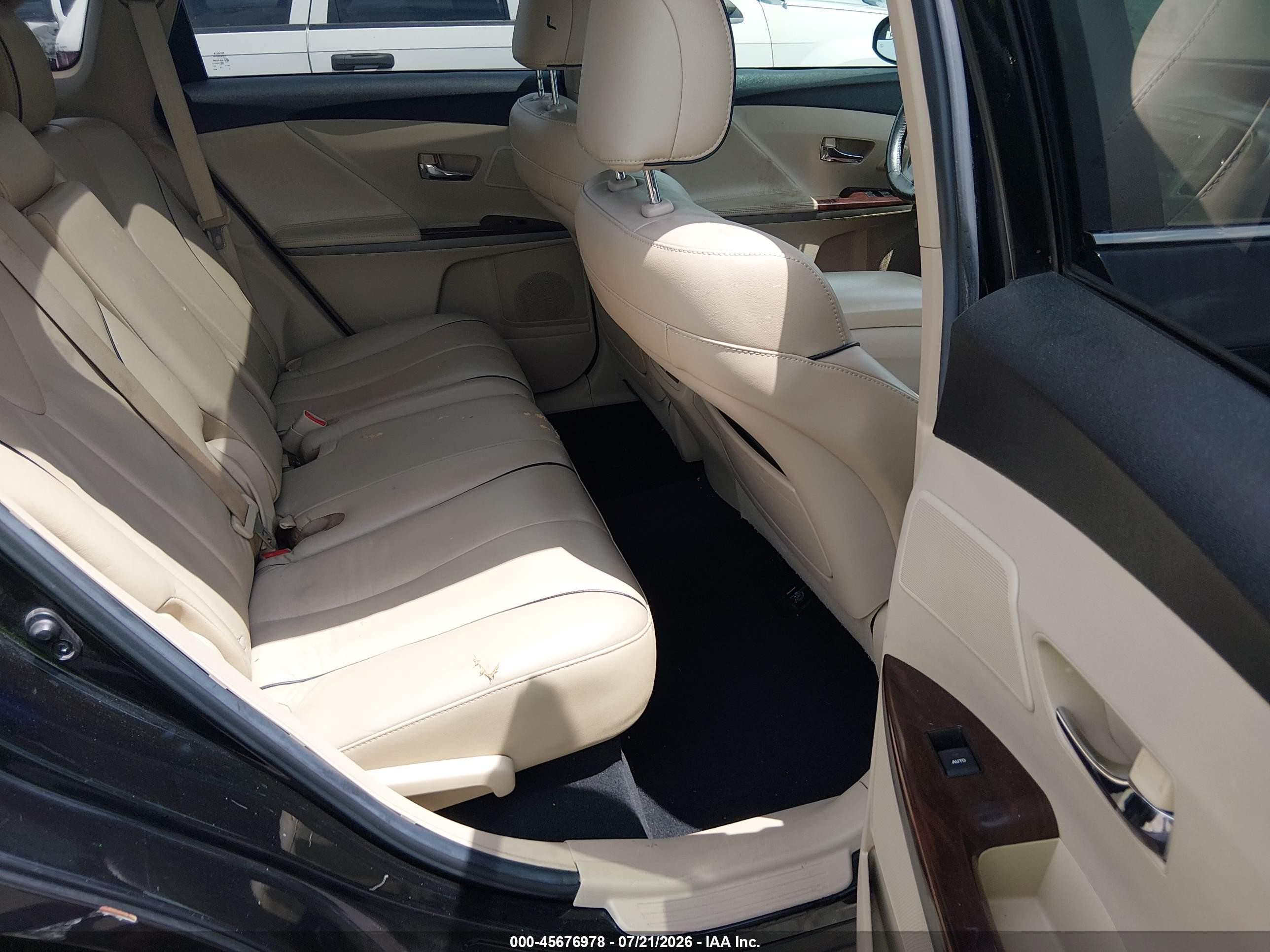 2013 Toyota Venza Xle V6 Black vin: 4T3ZK3BB1DU054913