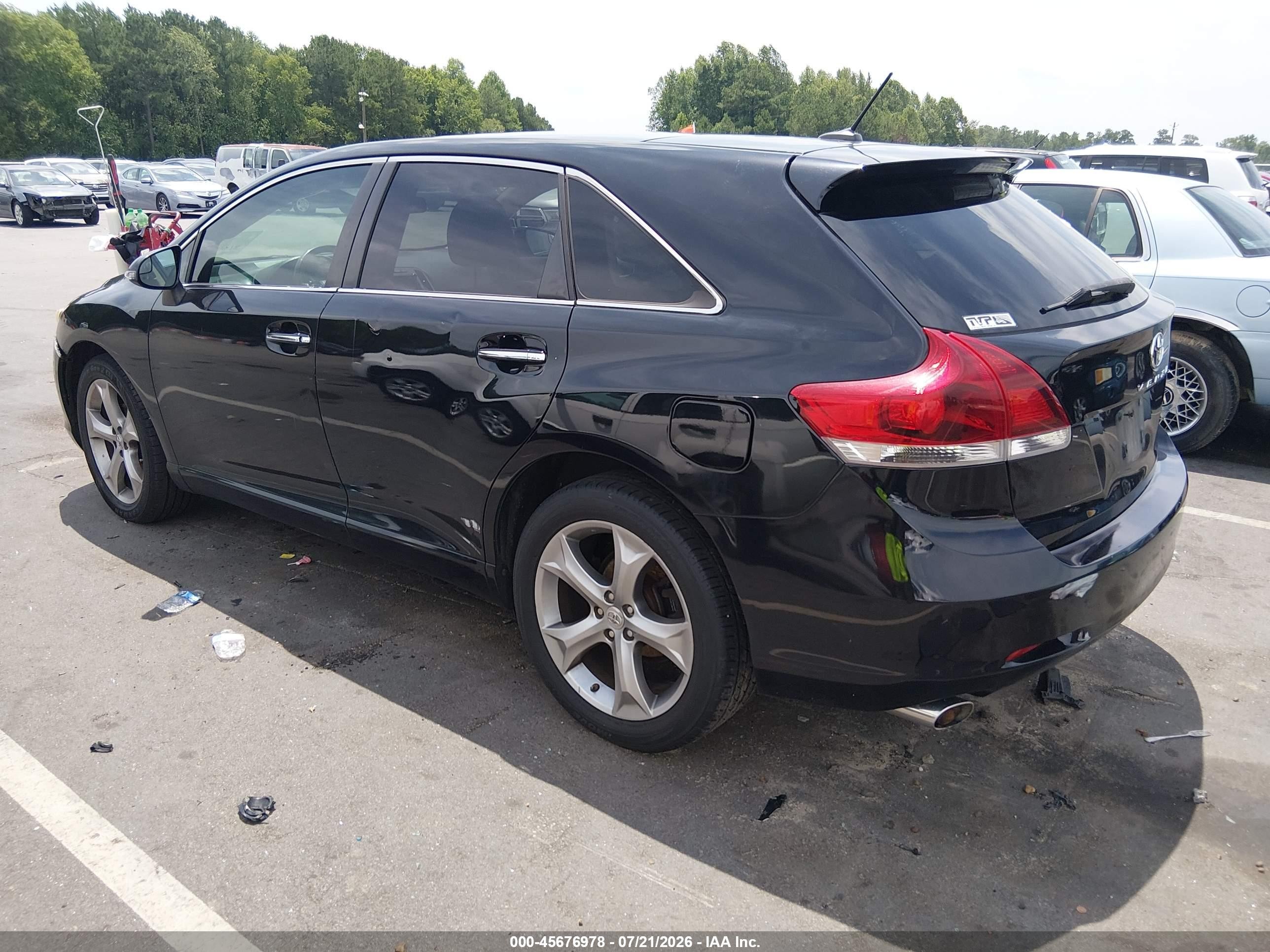 2013 Toyota Venza Xle V6 Black vin: 4T3ZK3BB1DU054913
