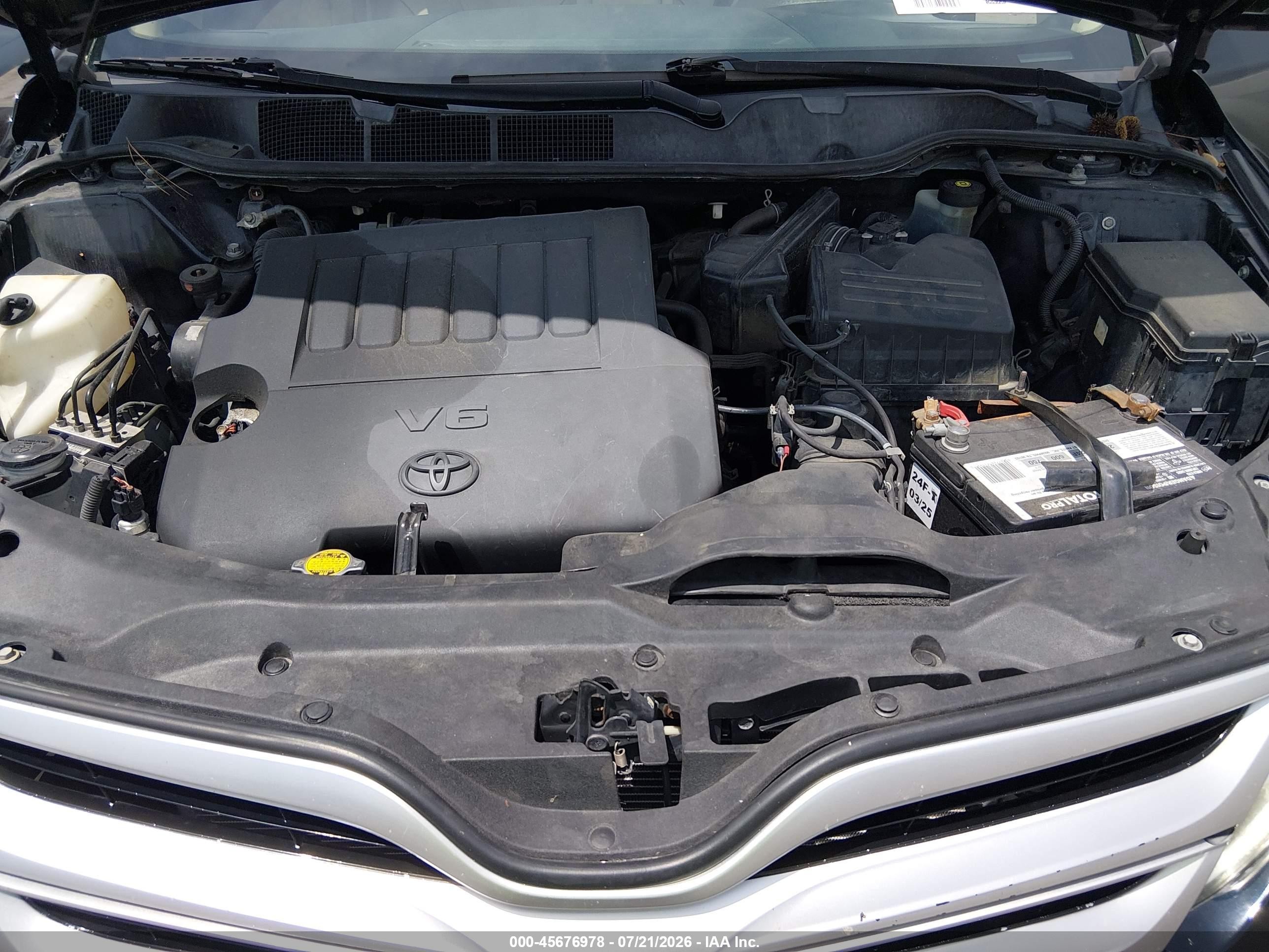 2013 Toyota Venza Xle V6 Black vin: 4T3ZK3BB1DU054913