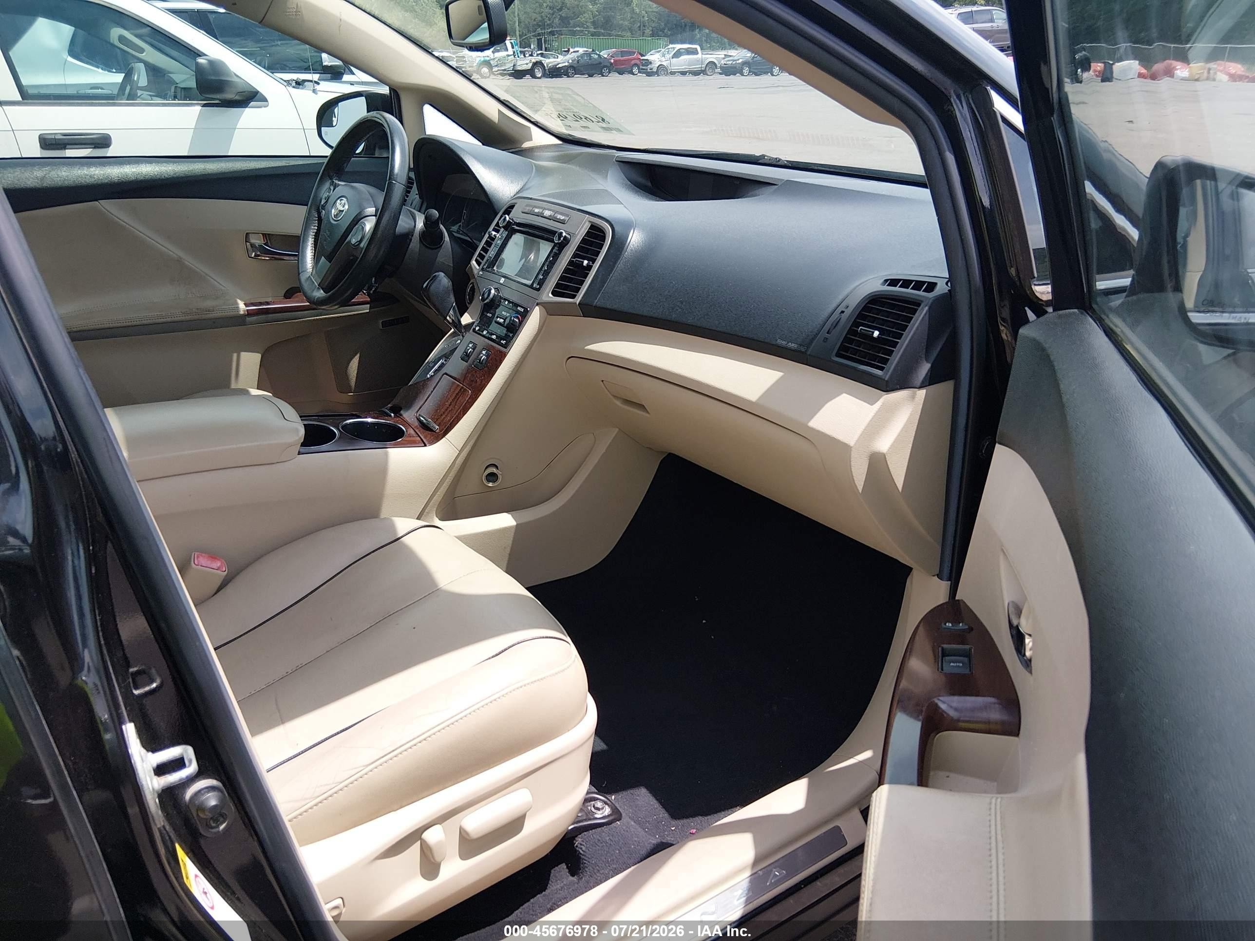 2013 Toyota Venza Xle V6 Black vin: 4T3ZK3BB1DU054913