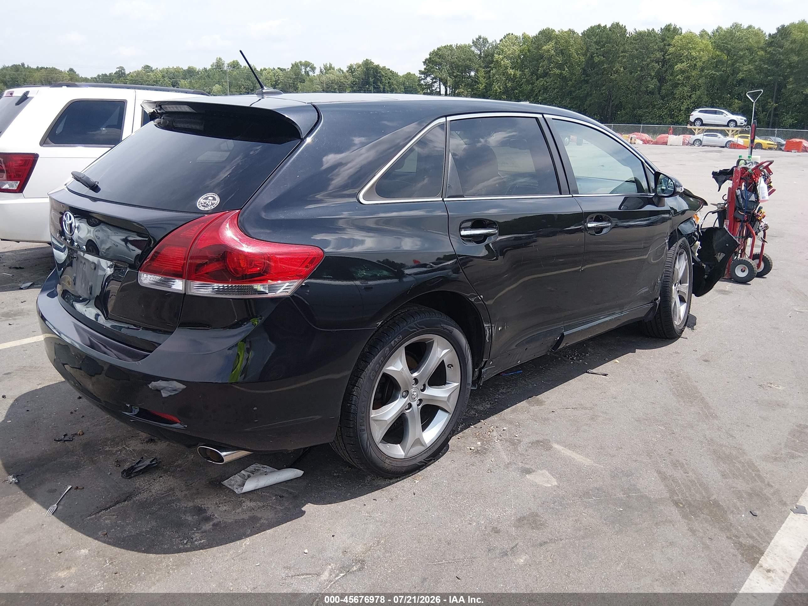 2013 Toyota Venza Xle V6 Black vin: 4T3ZK3BB1DU054913
