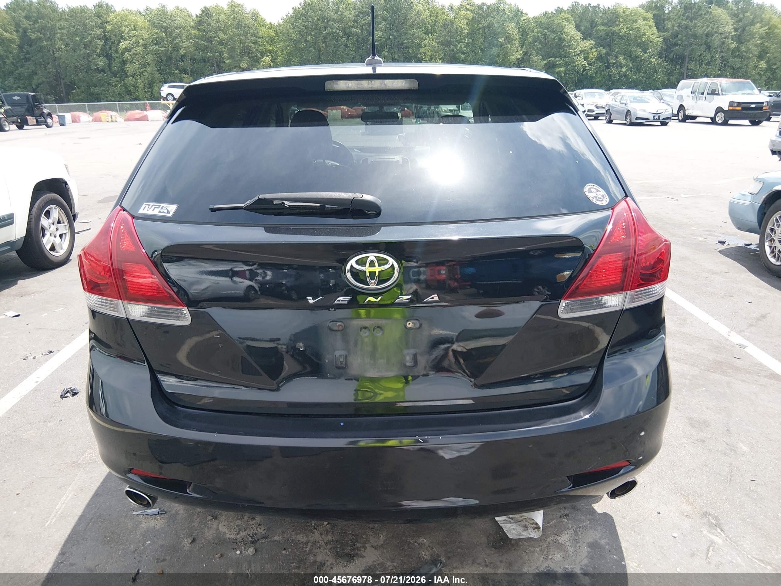 2013 Toyota Venza Xle V6 Black vin: 4T3ZK3BB1DU054913
