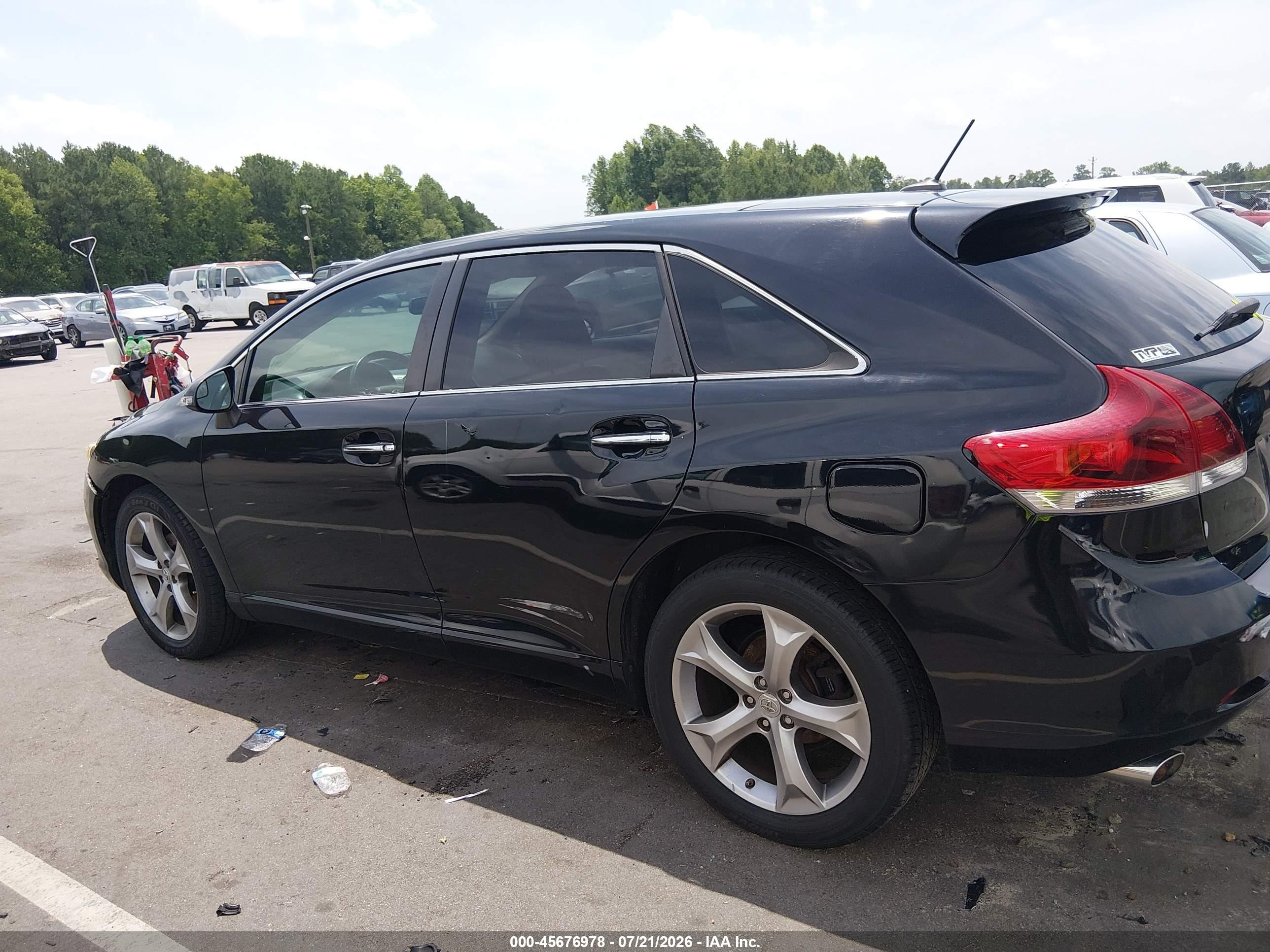 2013 Toyota Venza Xle V6 Black vin: 4T3ZK3BB1DU054913
