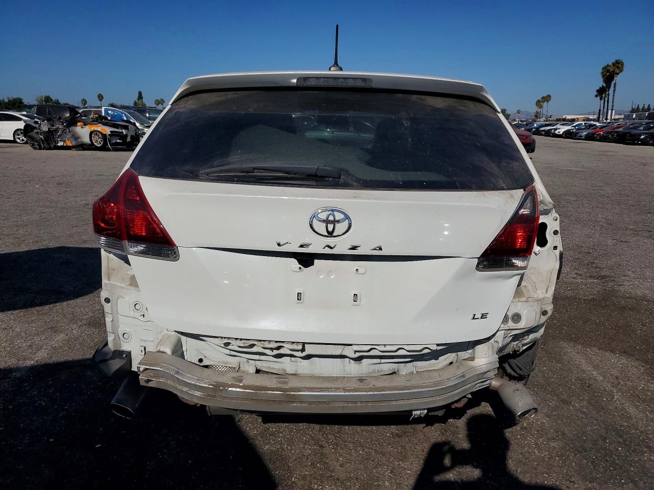 2014 Toyota Venza Le White vin: 4T3ZK3BB1EU064472