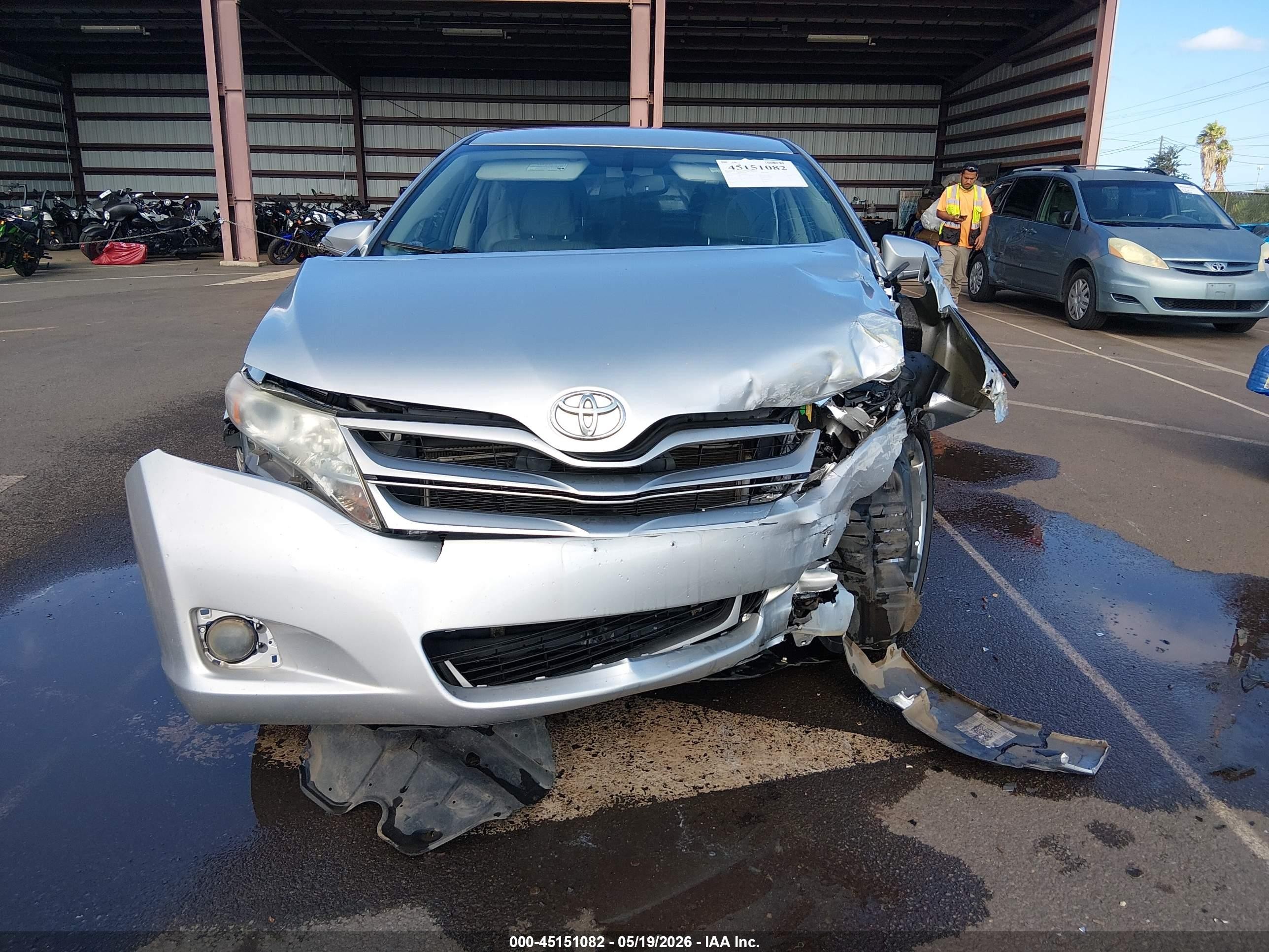 2014 Toyota Venza Xle V6 Silver vin: 4T3ZK3BB1EU065847