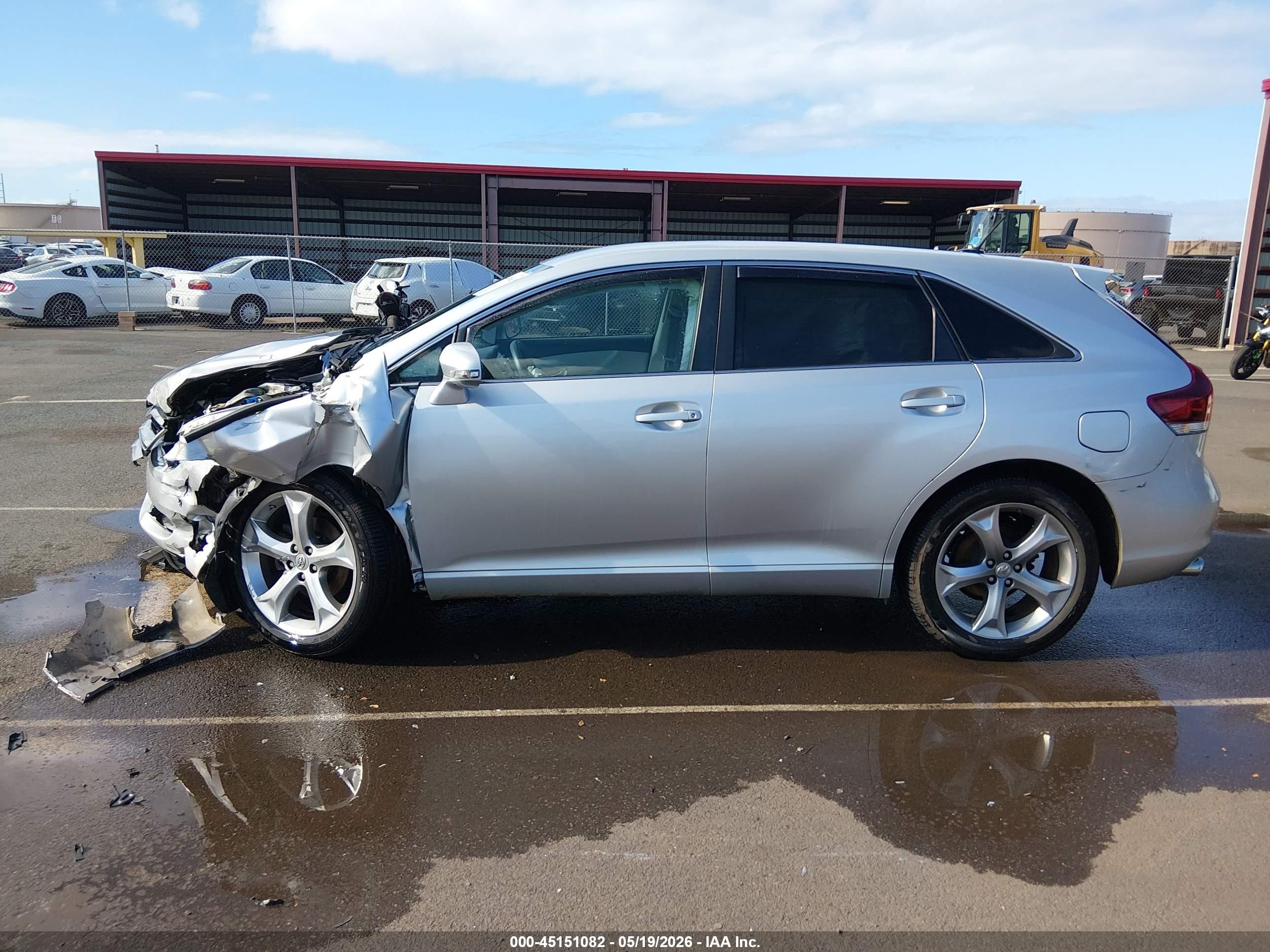 2014 Toyota Venza Xle V6 Silver vin: 4T3ZK3BB1EU065847