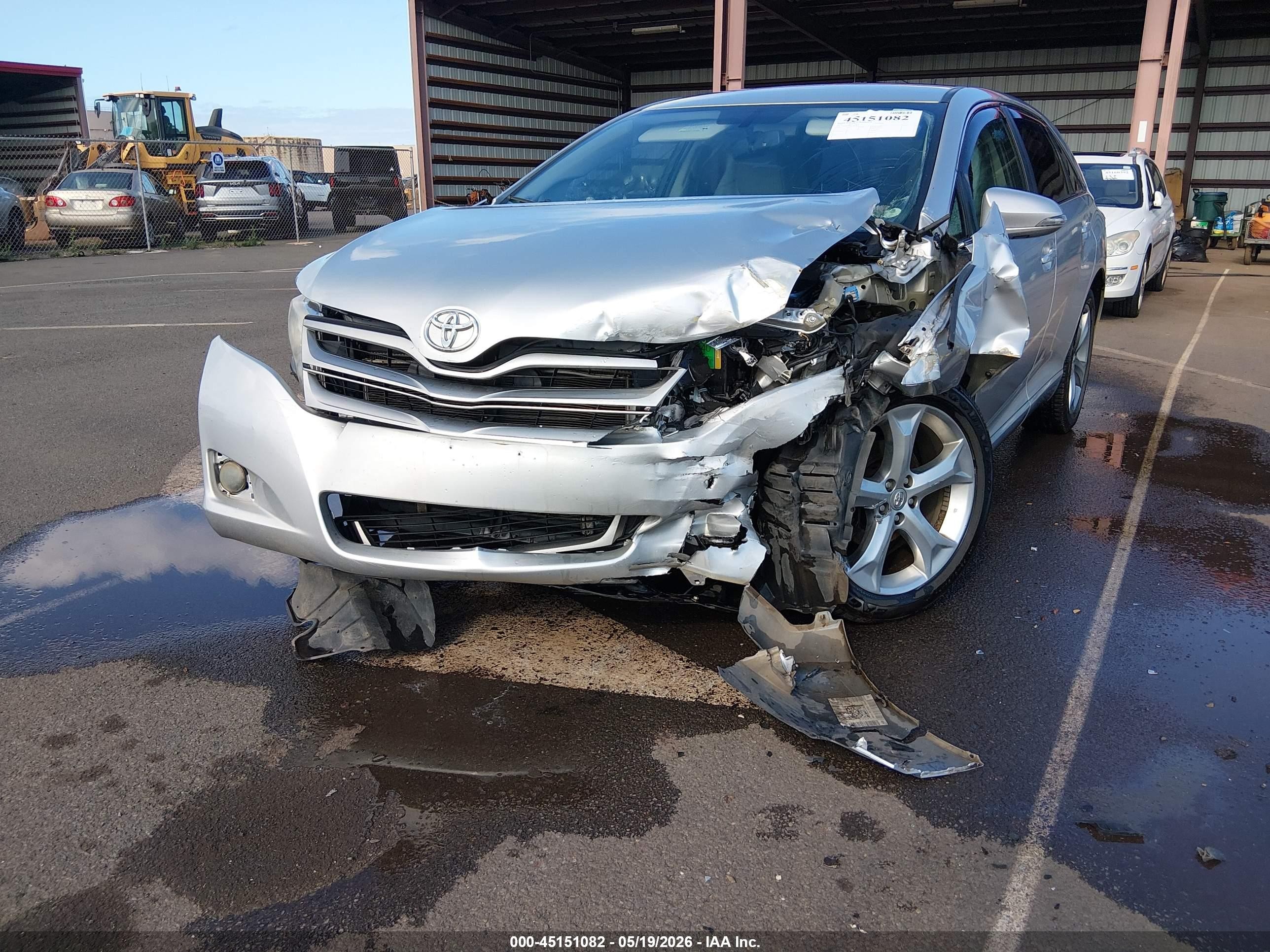 2014 Toyota Venza Xle V6 Silver vin: 4T3ZK3BB1EU065847