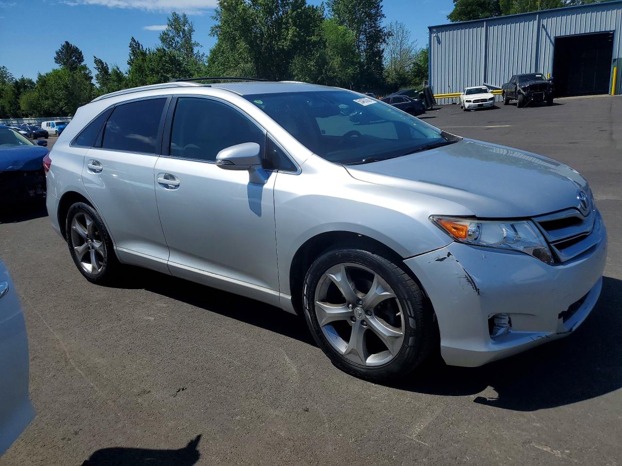 2014 Toyota Venza Le Silver vin: 4T3ZK3BB1EU065895
