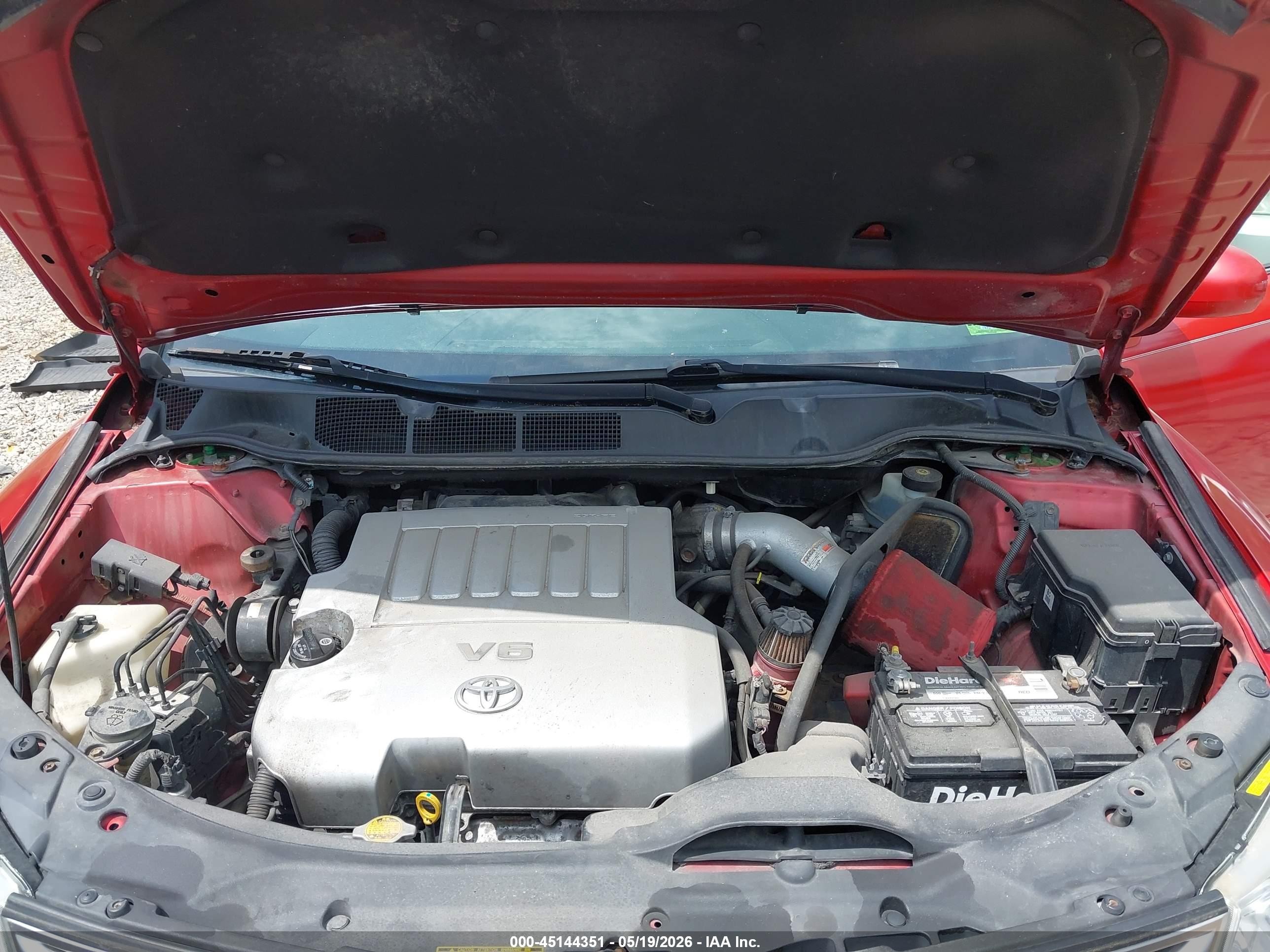 2010 Toyota Venza Base V6 Красный vin: 4T3ZK3BB2AU020717