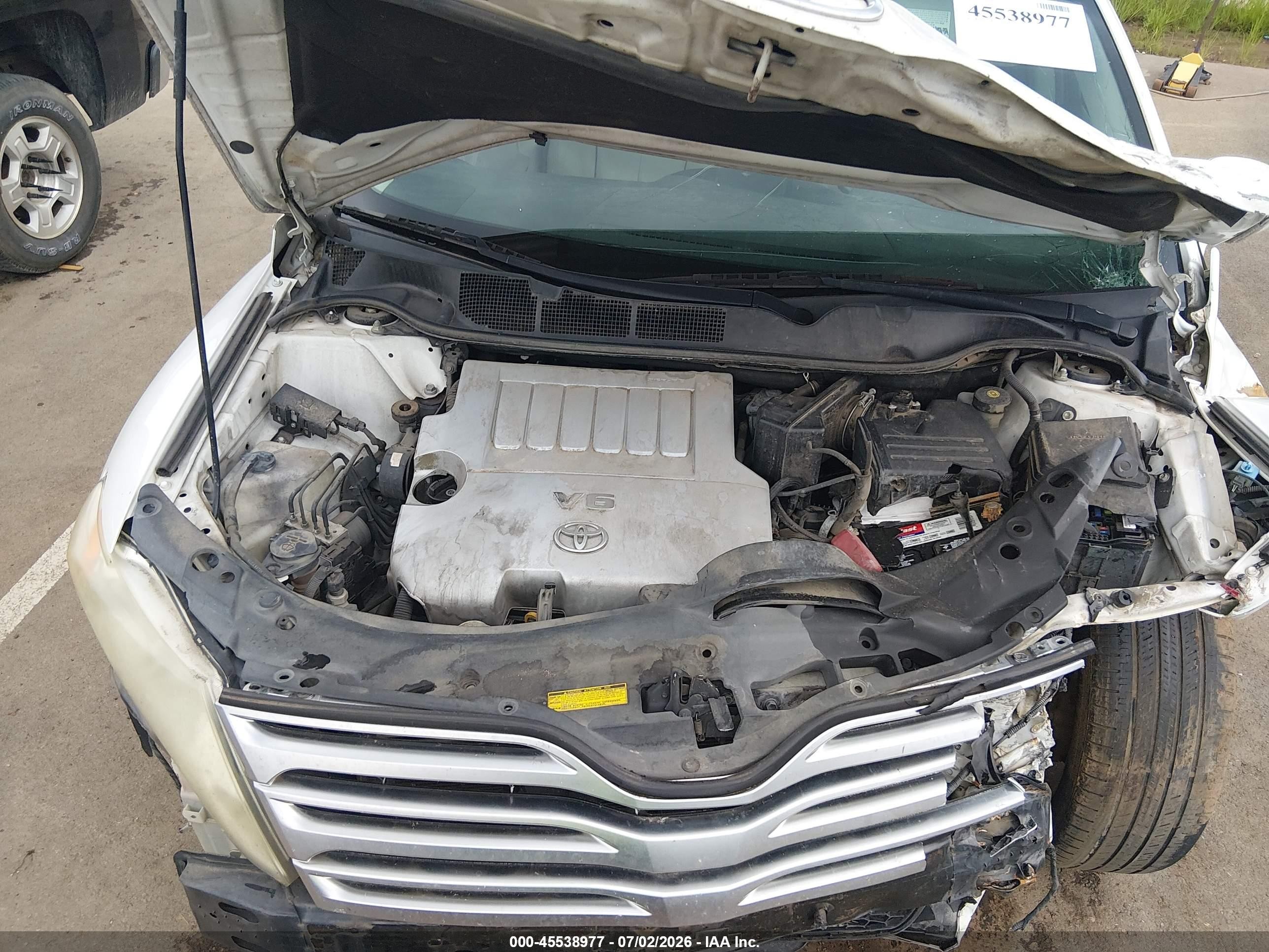 2011 Toyota Venza Base V6 White vin: 4T3ZK3BB3BU041108