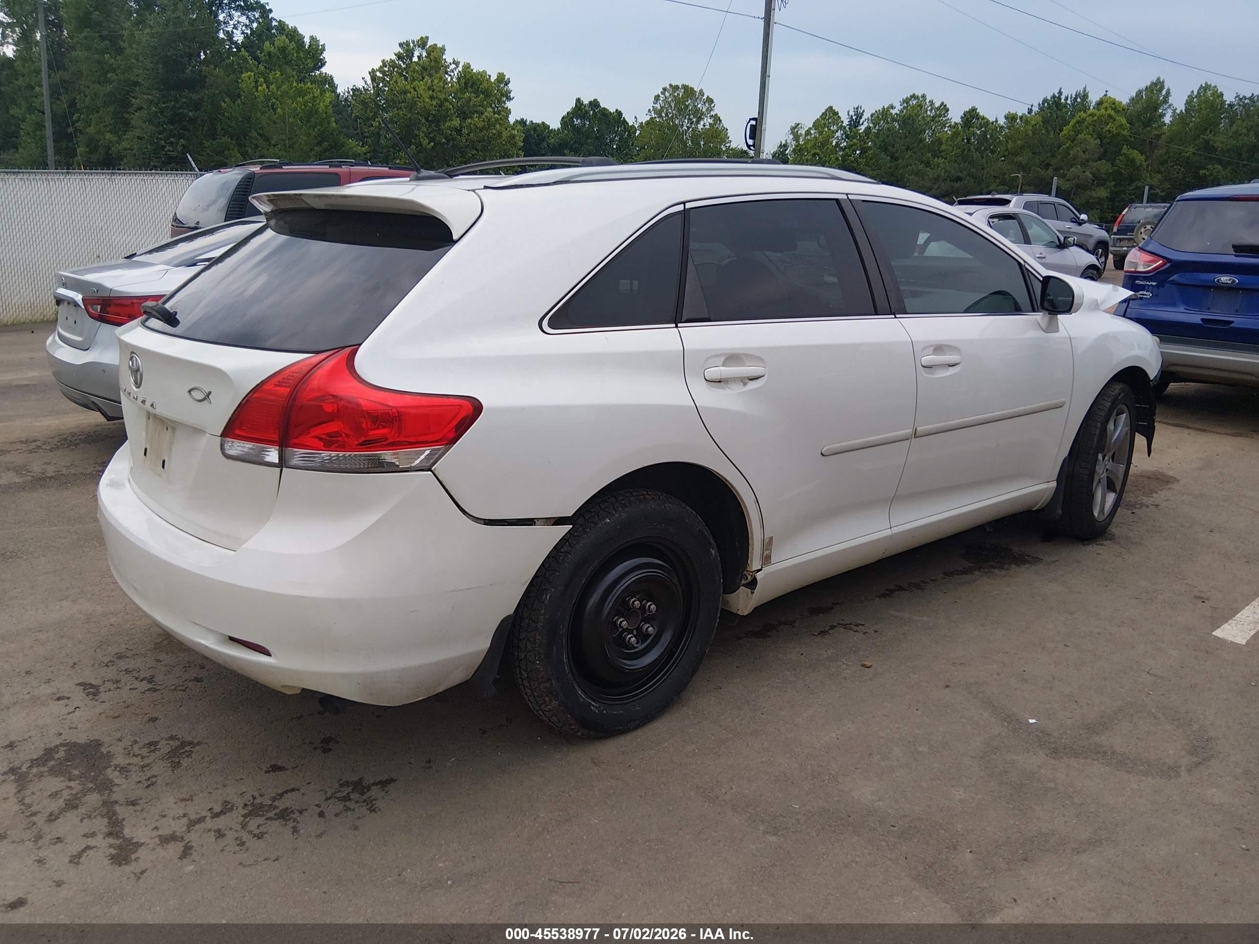 2011 Toyota Venza Base V6 White vin: 4T3ZK3BB3BU041108