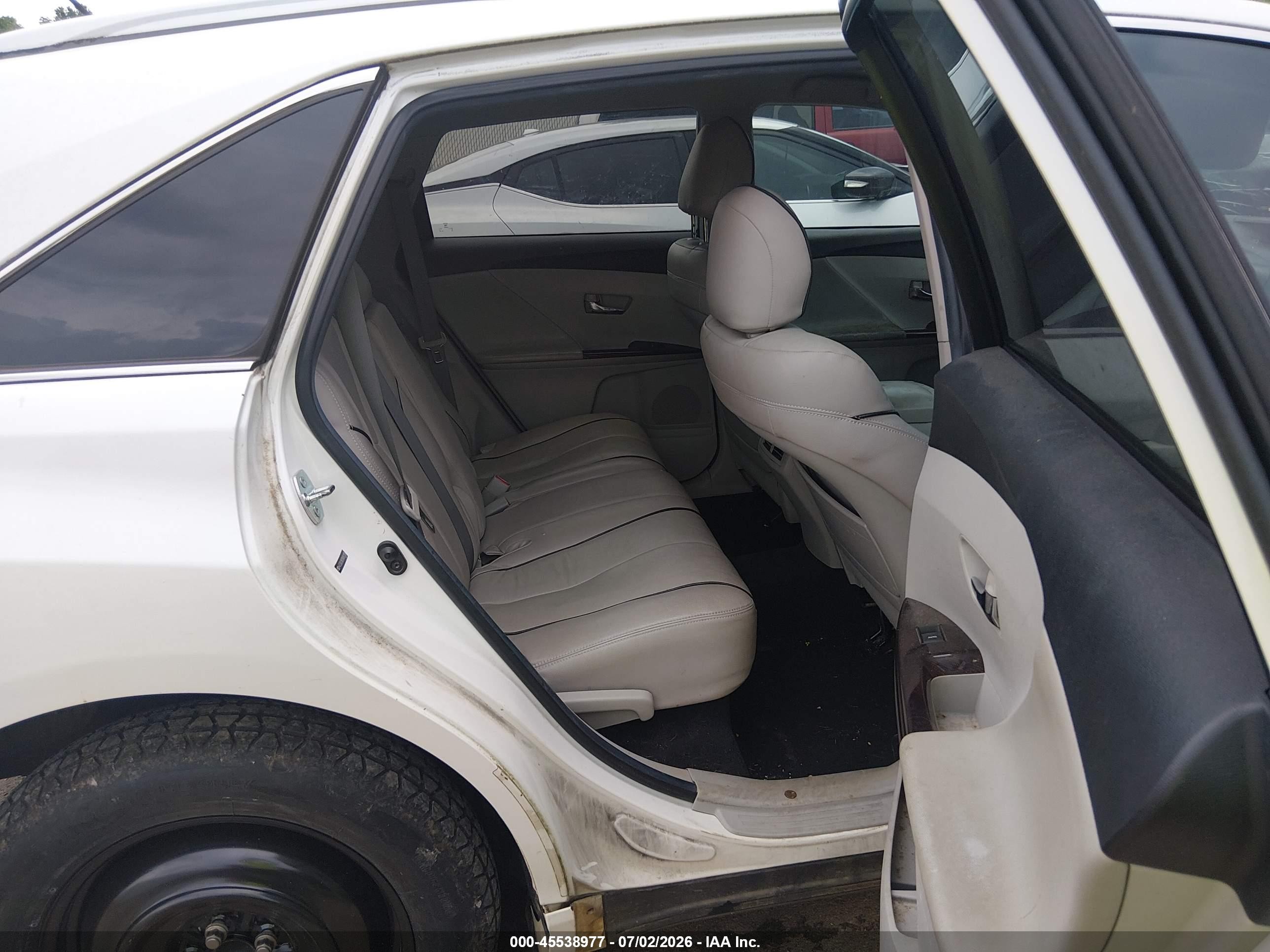 2011 Toyota Venza Base V6 White vin: 4T3ZK3BB3BU041108
