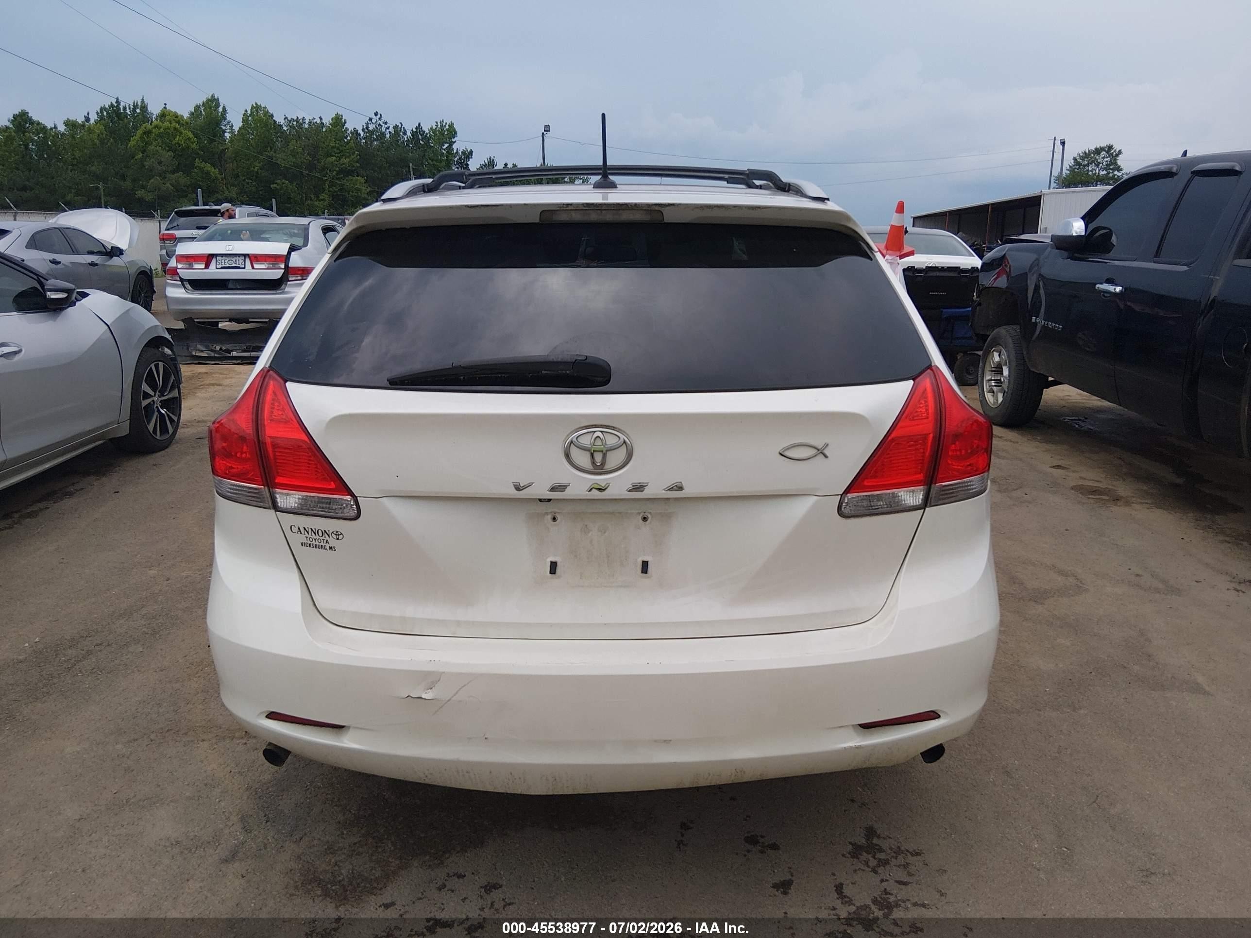 2011 Toyota Venza Base V6 White vin: 4T3ZK3BB3BU041108