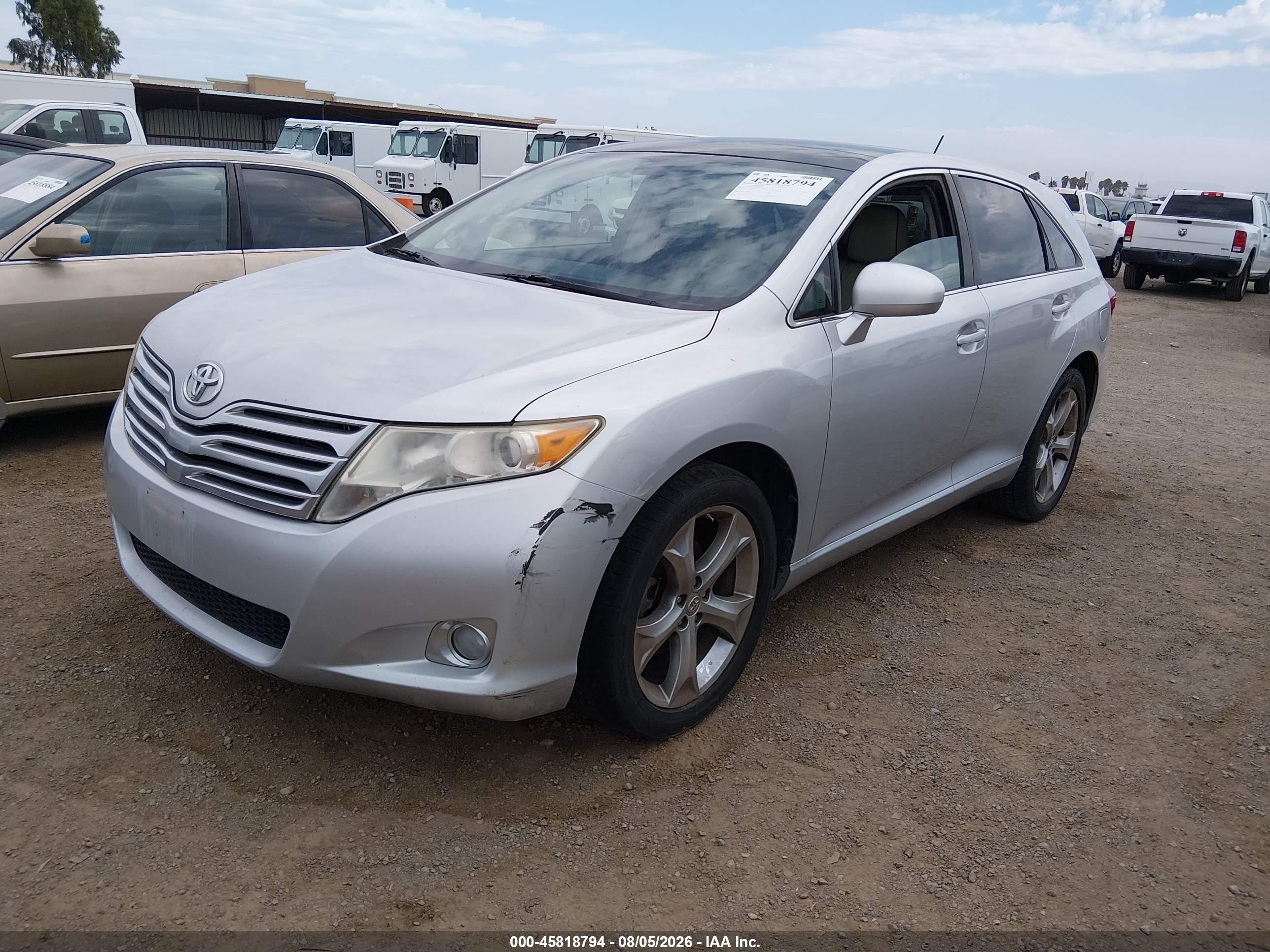 2011 Toyota Venza Base V6 Silver vin: 4T3ZK3BB3BU043909