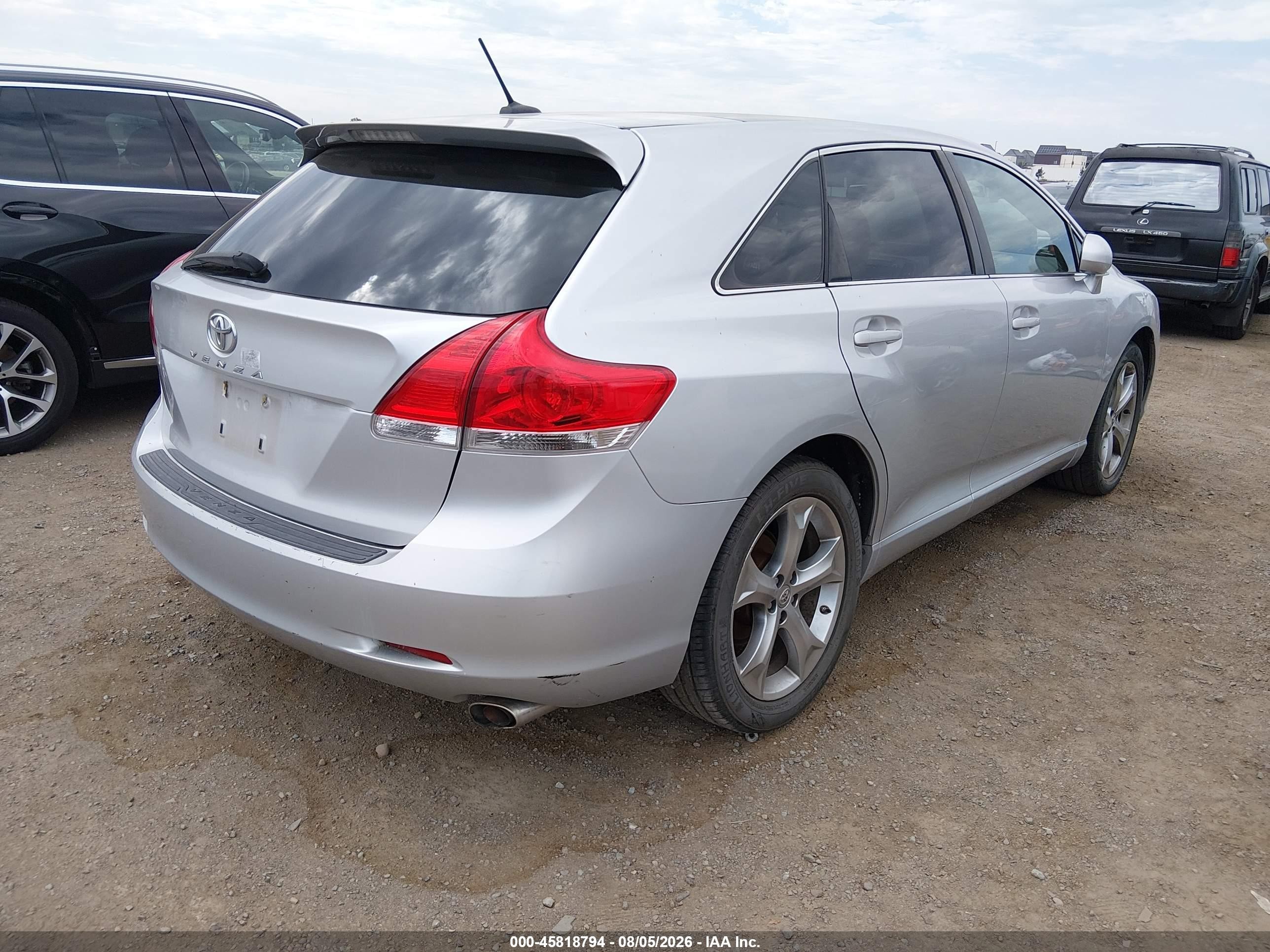 2011 Toyota Venza Base V6 Silver vin: 4T3ZK3BB3BU043909