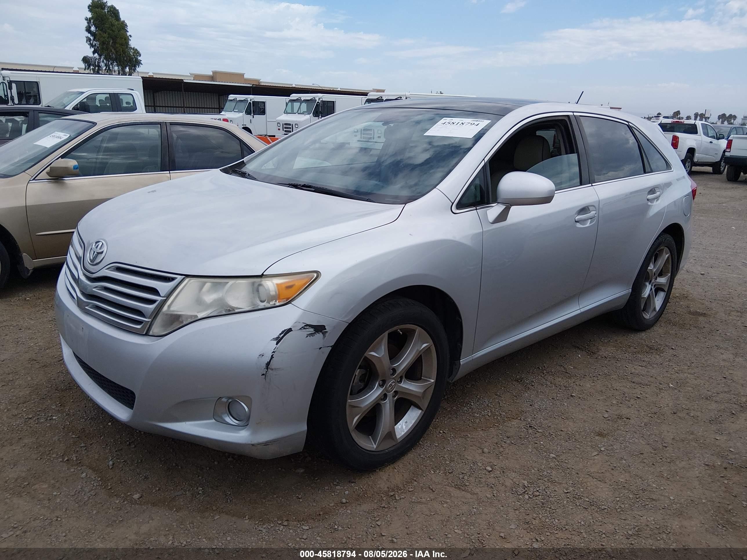 2011 Toyota Venza Base V6 Silver vin: 4T3ZK3BB3BU043909