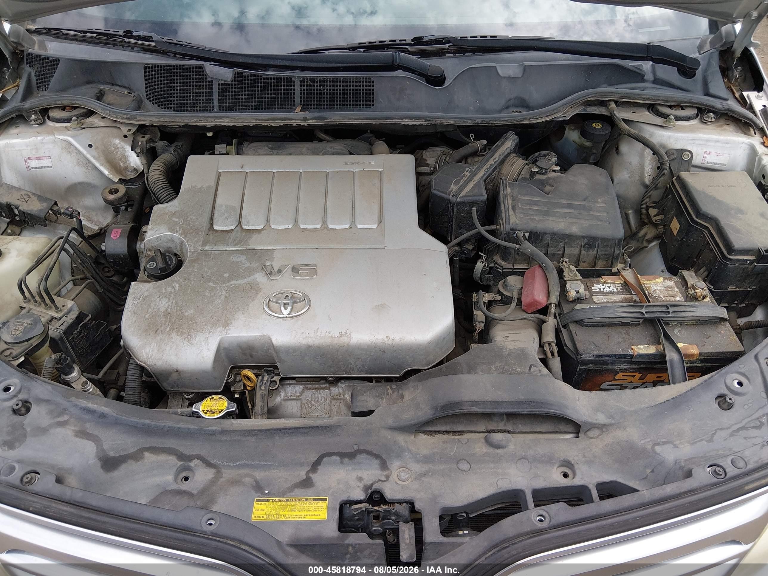 2011 Toyota Venza Base V6 Silver vin: 4T3ZK3BB3BU043909