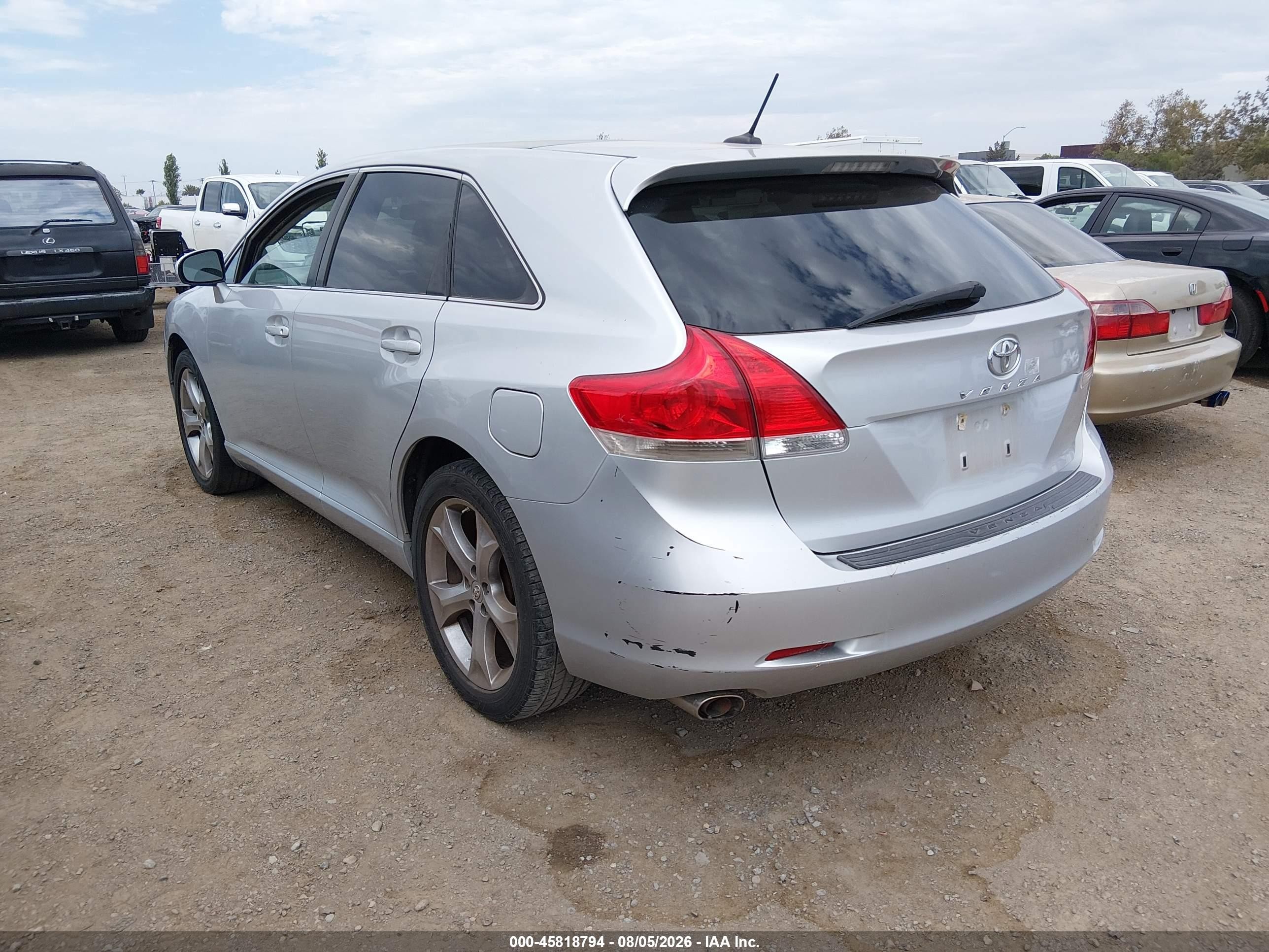 2011 Toyota Venza Base V6 Silver vin: 4T3ZK3BB3BU043909