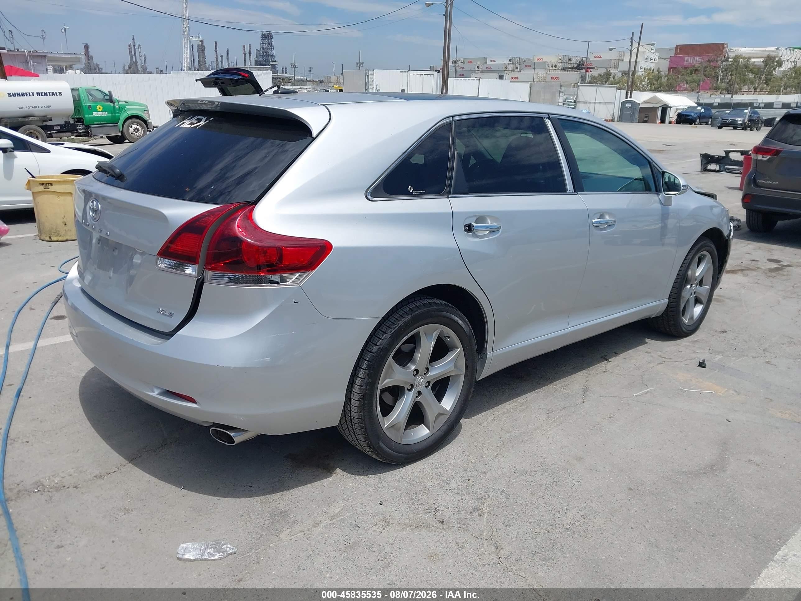 2013 Toyota Venza Xle V6 Silver vin: 4T3ZK3BB3DU055870