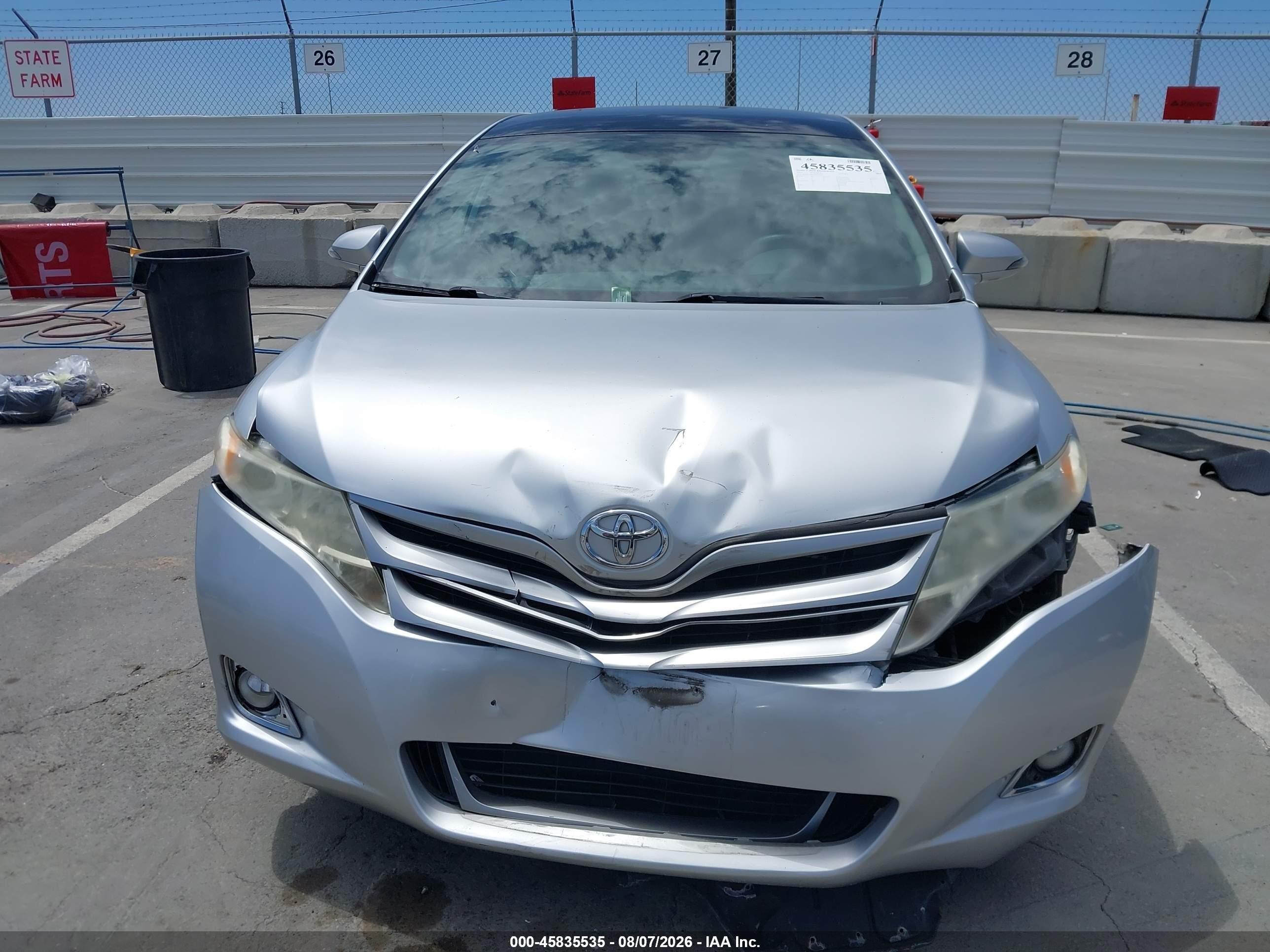 2013 Toyota Venza Xle V6 Silver vin: 4T3ZK3BB3DU055870