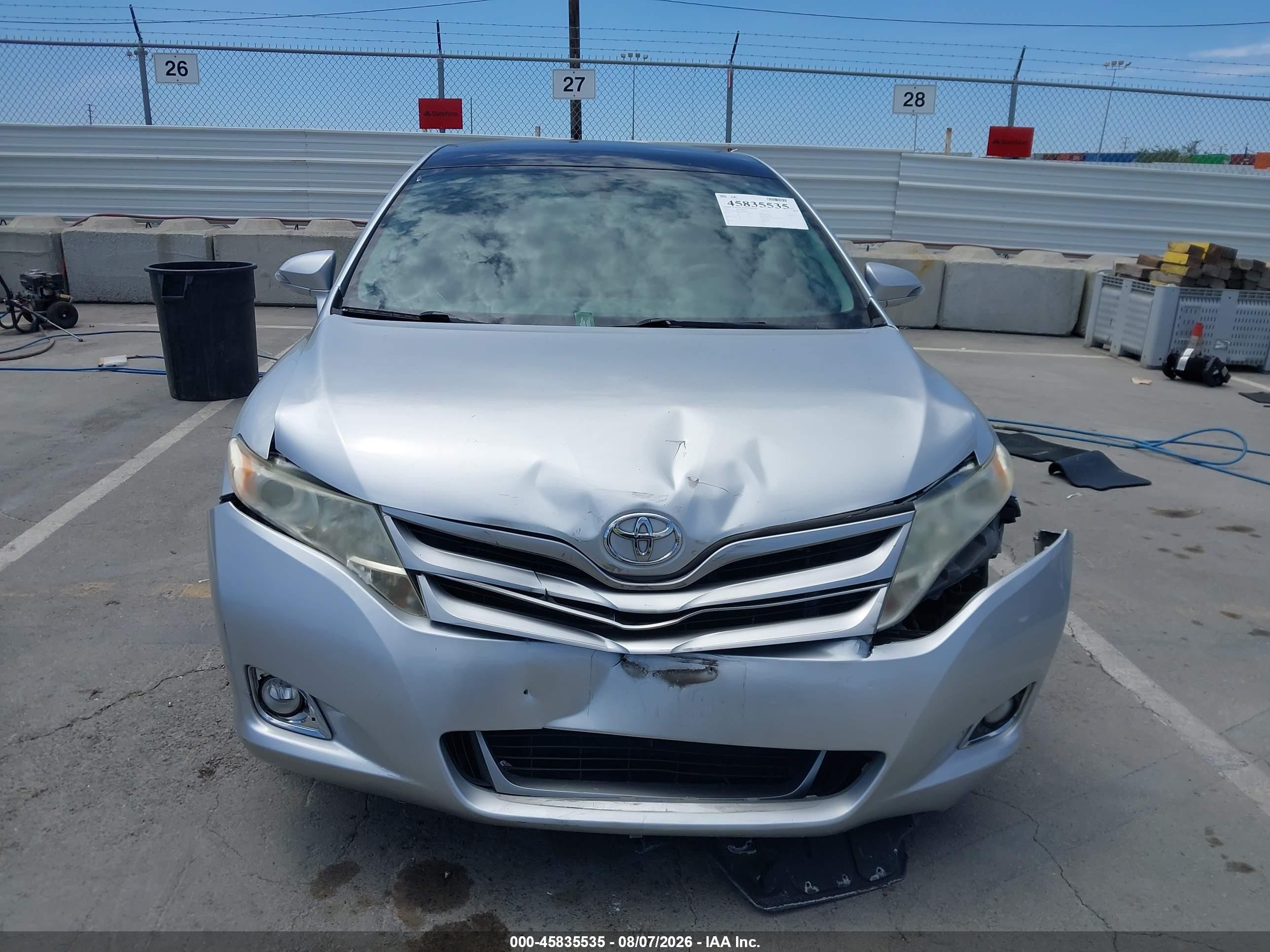 2013 Toyota Venza Xle V6 Silver vin: 4T3ZK3BB3DU055870
