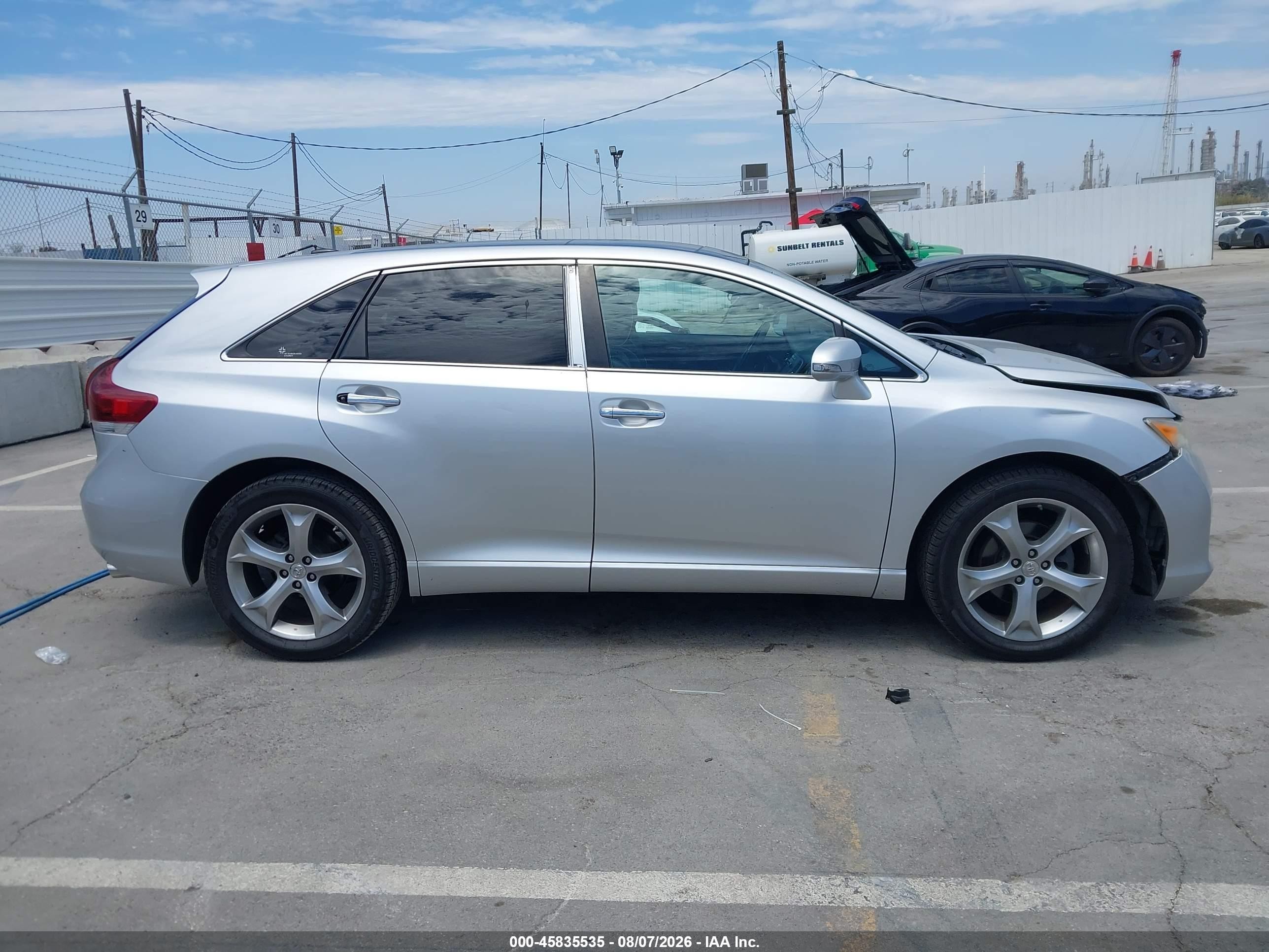 2013 Toyota Venza Xle V6 Silver vin: 4T3ZK3BB3DU055870