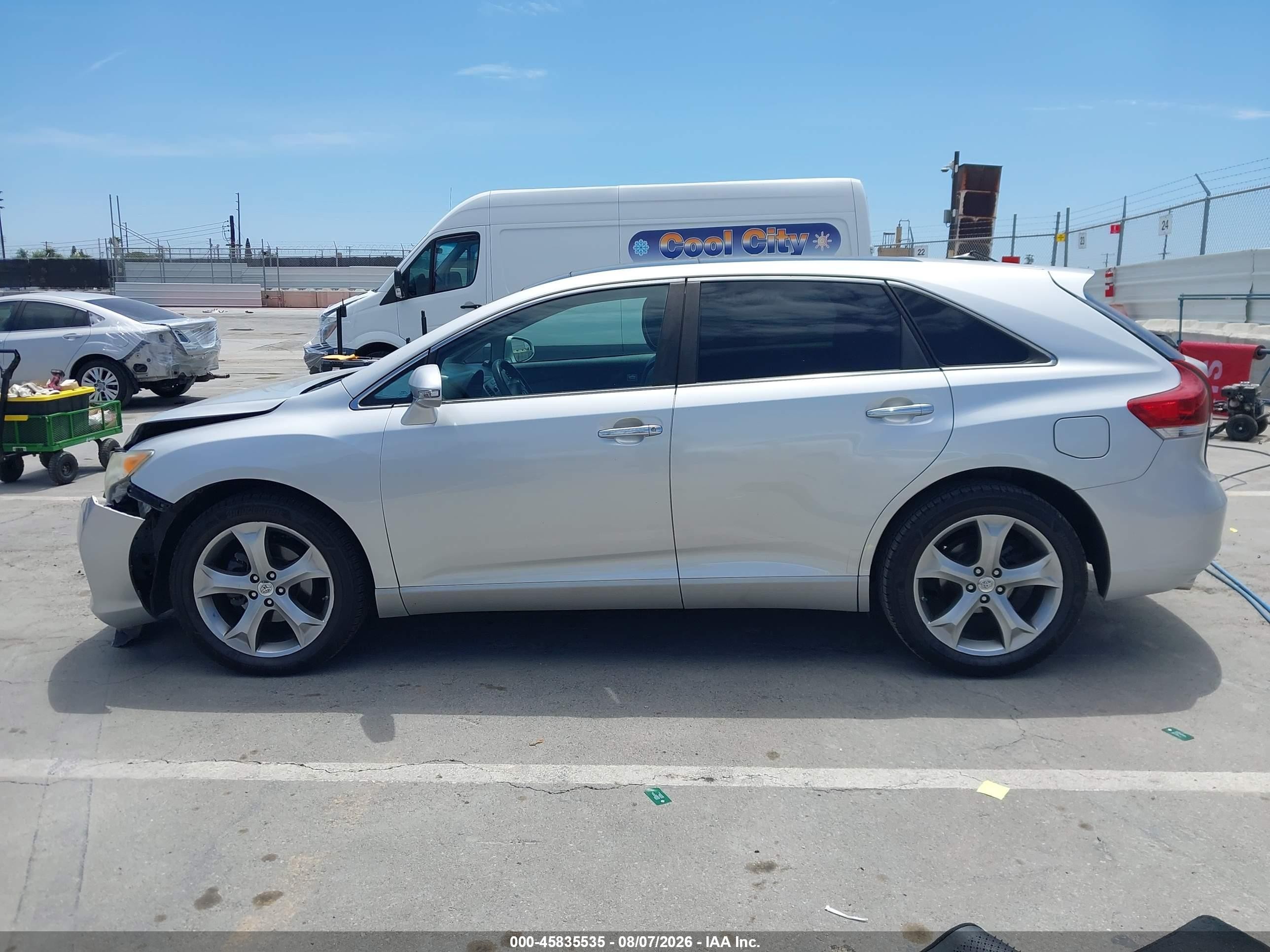 2013 Toyota Venza Xle V6 Silver vin: 4T3ZK3BB3DU055870