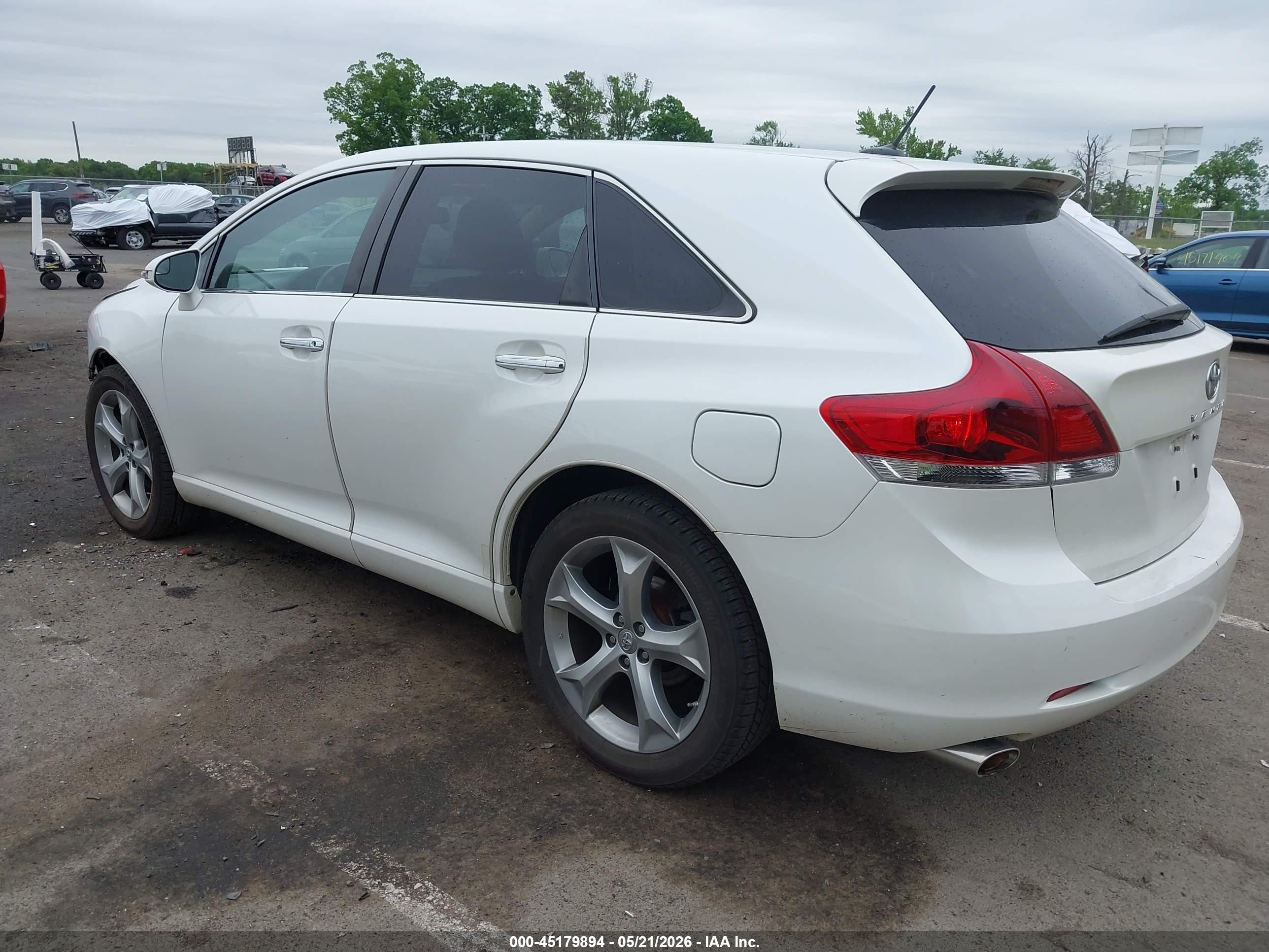 2014 Toyota Venza Xle V6 White vin: 4T3ZK3BB3EU066515