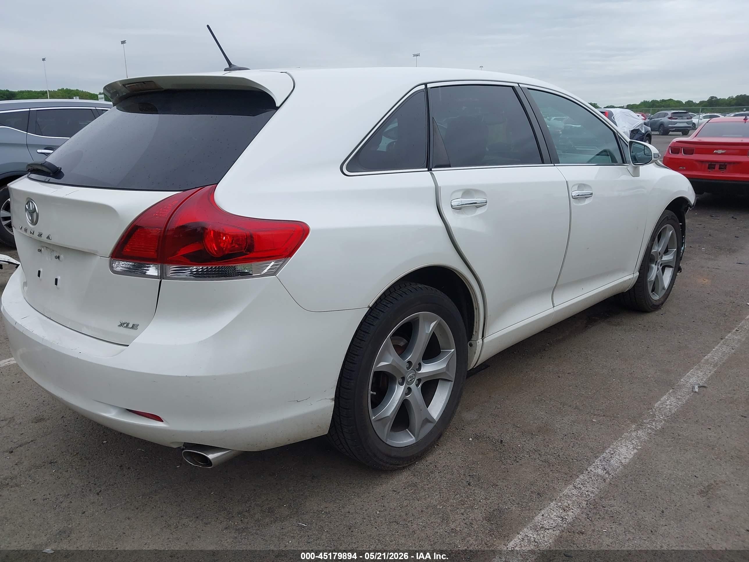 2014 Toyota Venza Xle V6 White vin: 4T3ZK3BB3EU066515
