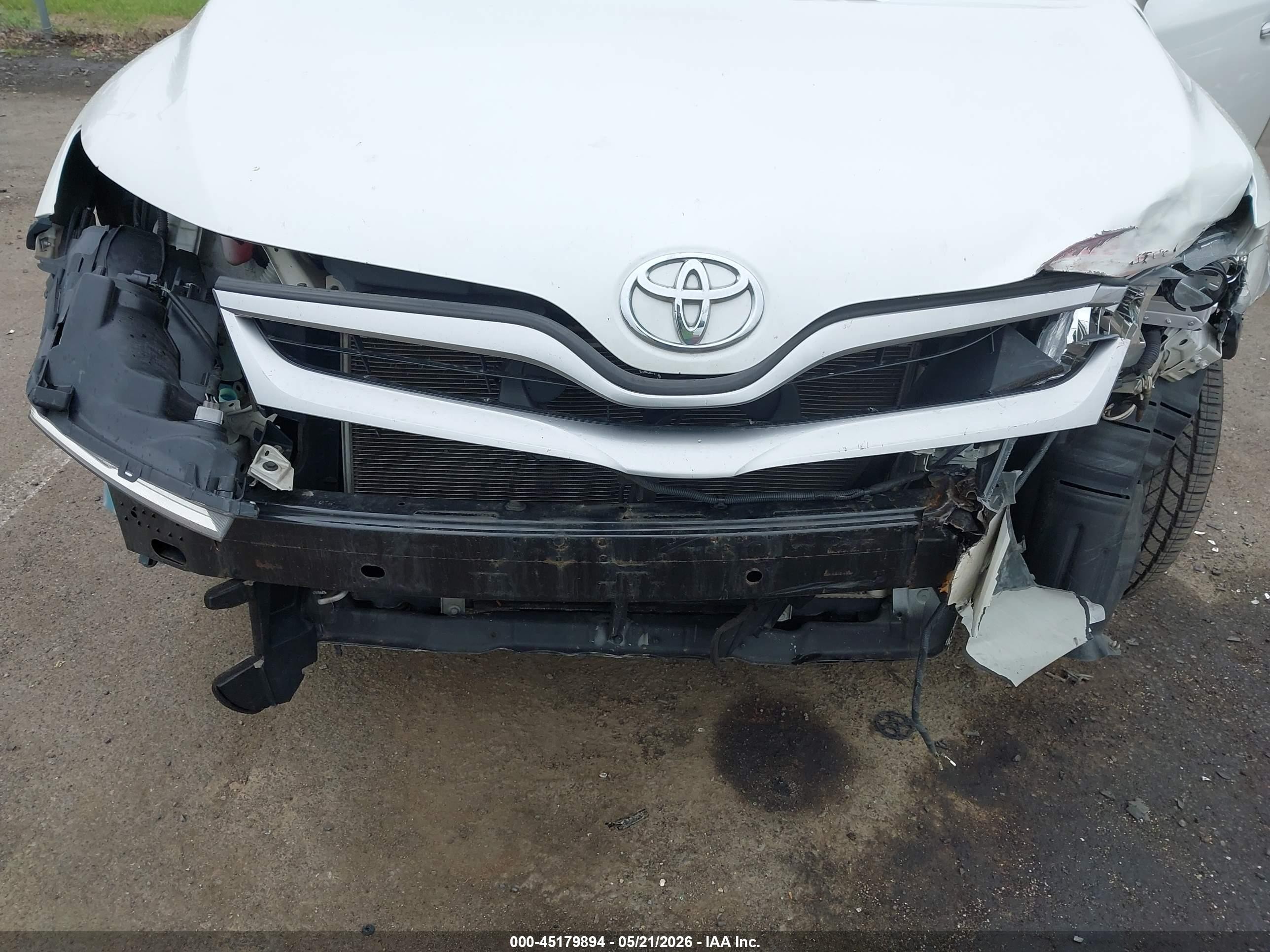 2014 Toyota Venza Xle V6 White vin: 4T3ZK3BB3EU066515