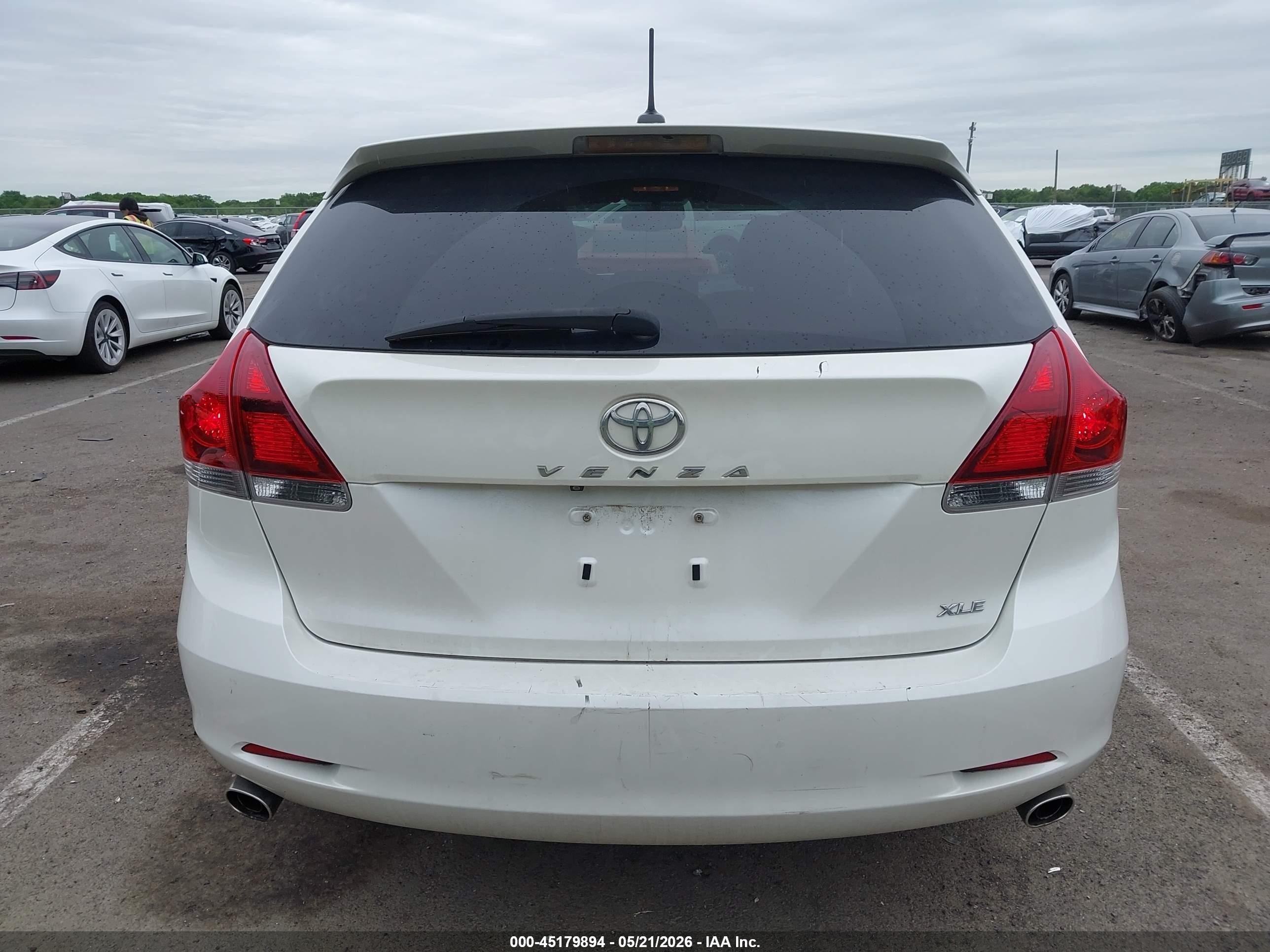 2014 Toyota Venza Xle V6 White vin: 4T3ZK3BB3EU066515