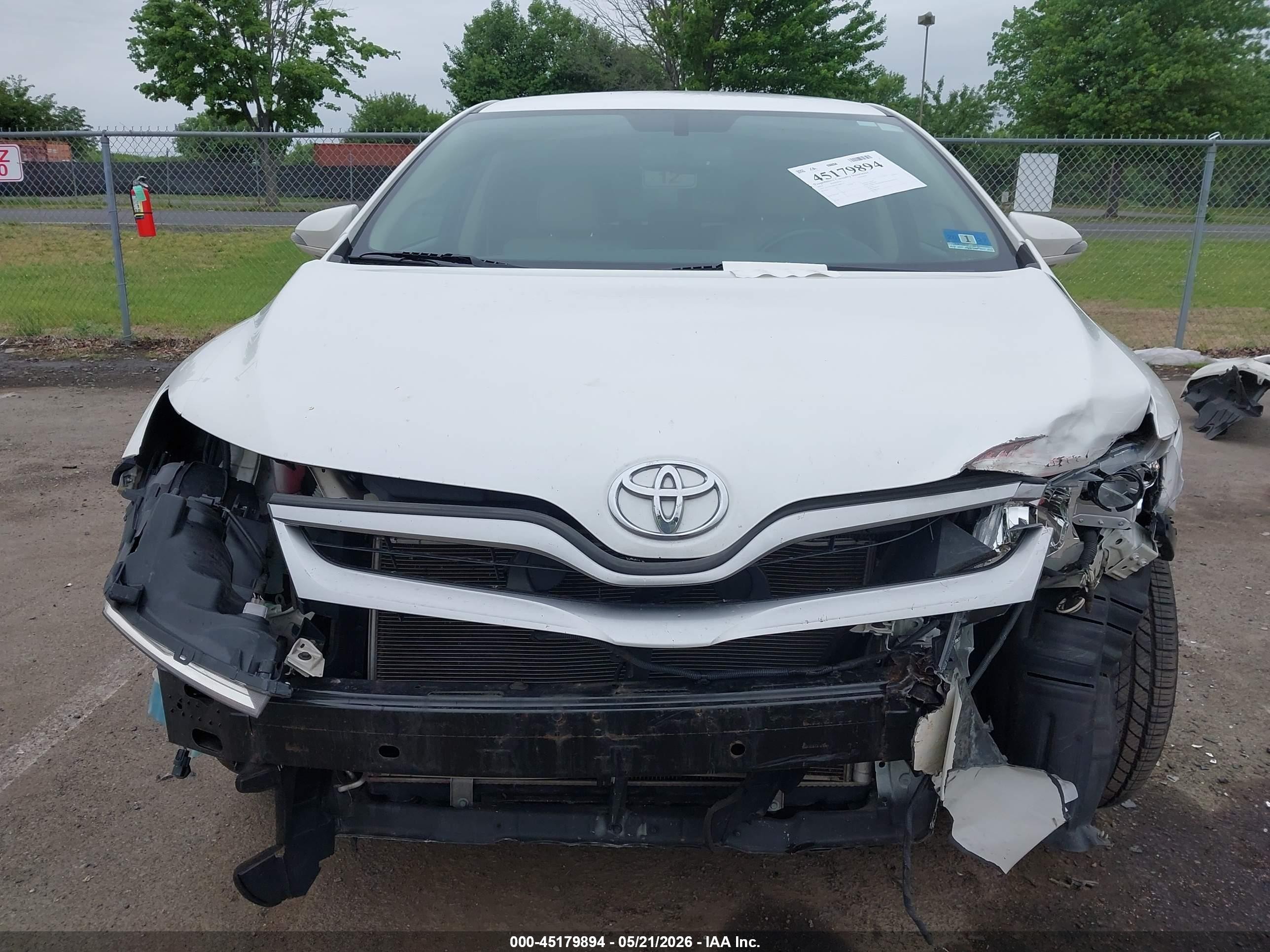 2014 Toyota Venza Xle V6 White vin: 4T3ZK3BB3EU066515