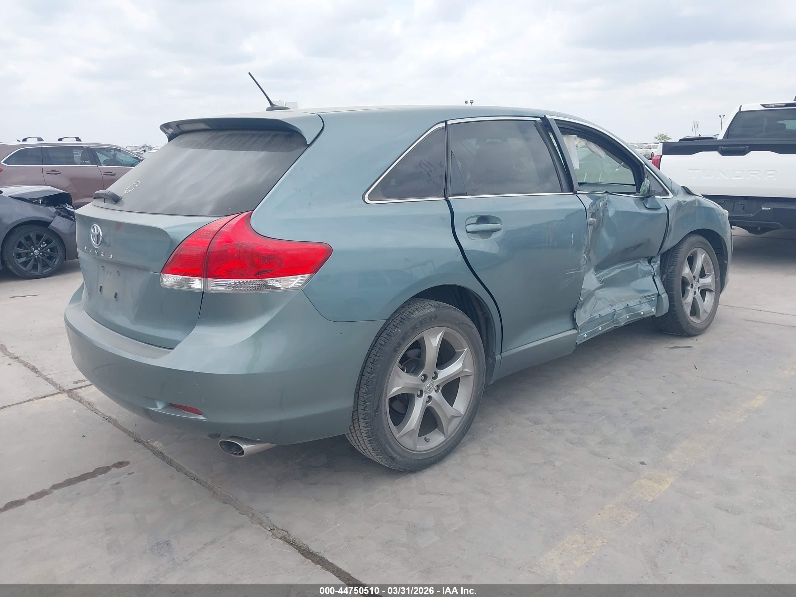 2010 Toyota Venza Base V6 Blue vin: 4T3ZK3BB4AU022033