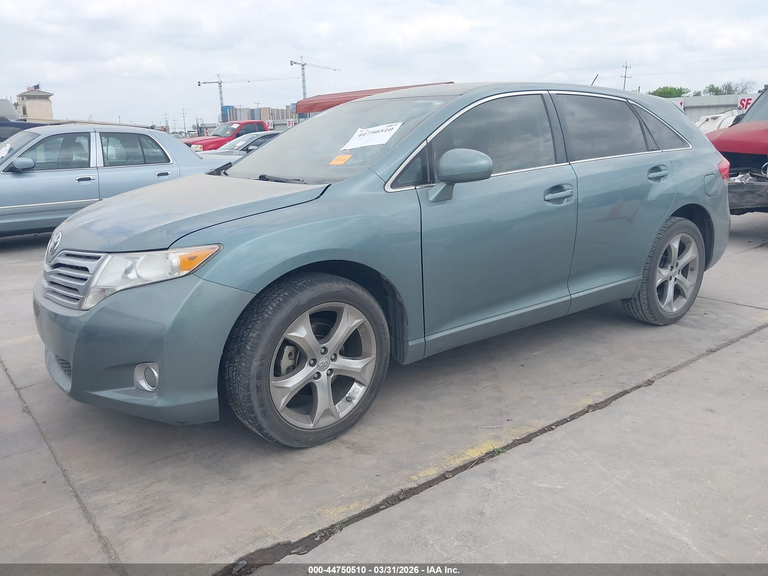 2010 Toyota Venza Base V6 Blue vin: 4T3ZK3BB4AU022033