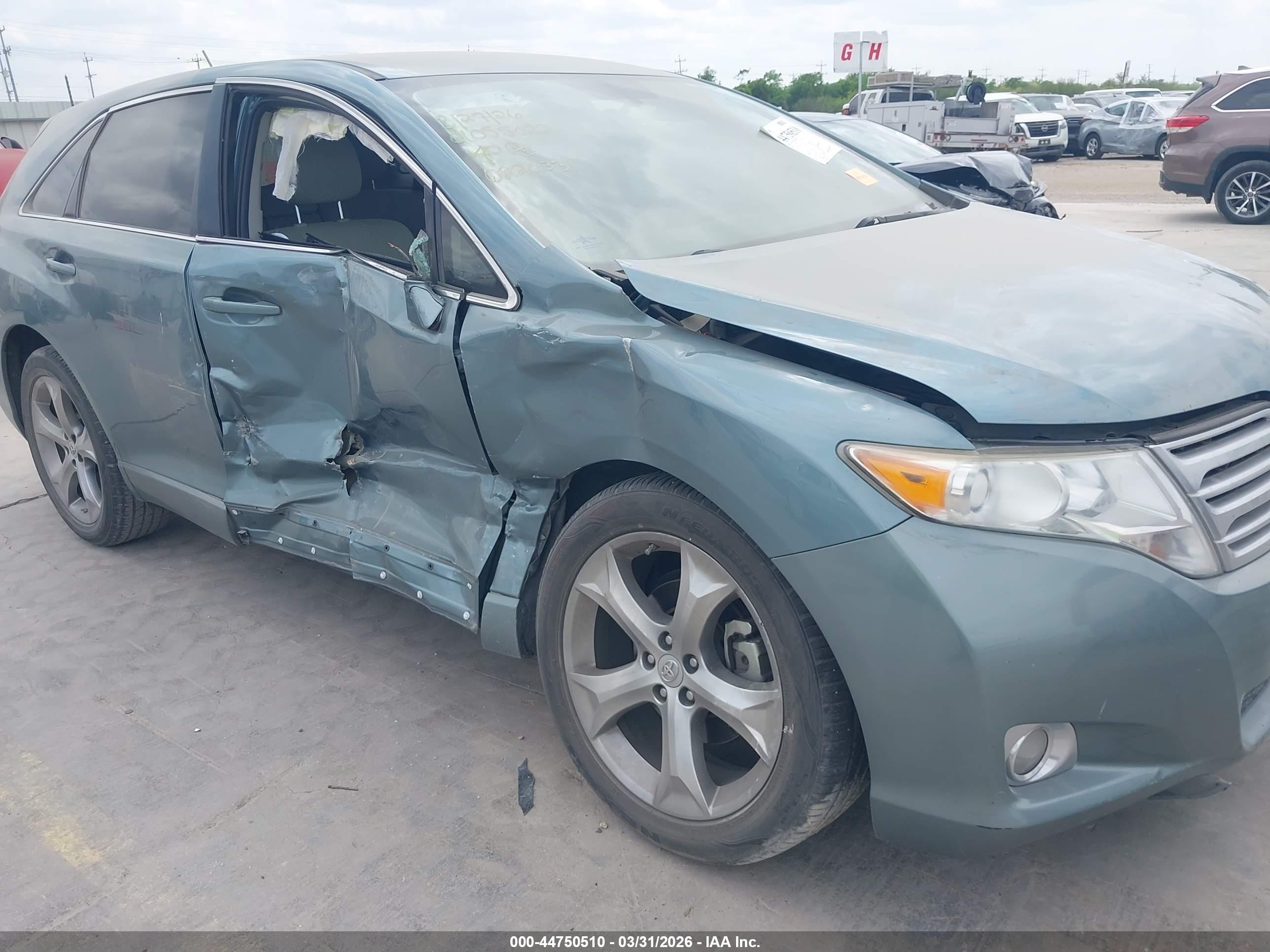 2010 Toyota Venza Base V6 Blue vin: 4T3ZK3BB4AU022033