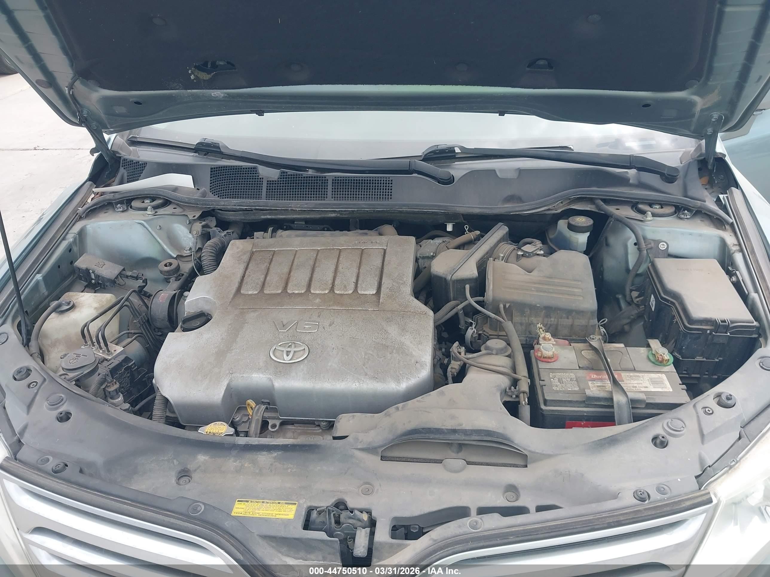 2010 Toyota Venza Base V6 Blue vin: 4T3ZK3BB4AU022033