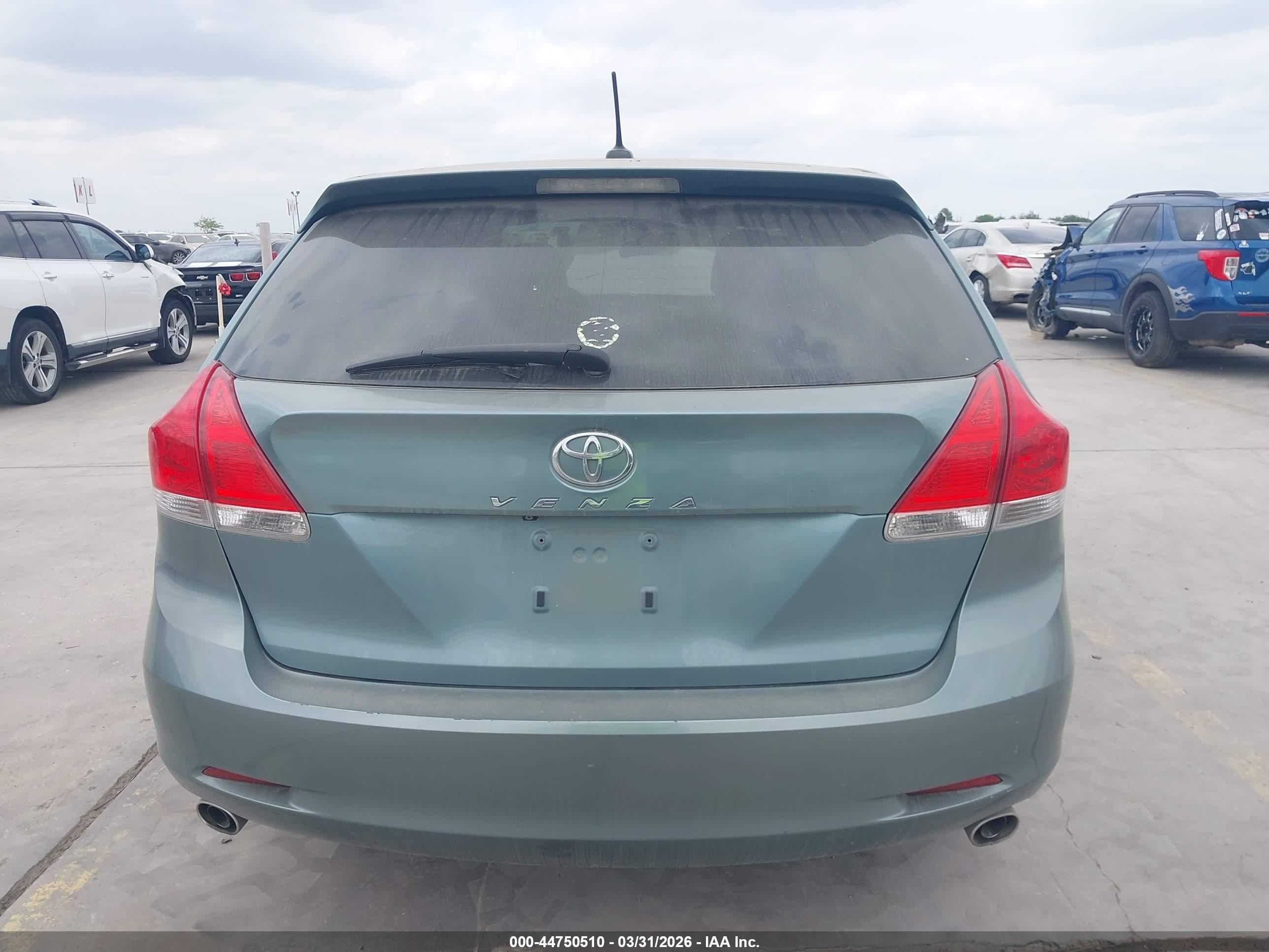 2010 Toyota Venza Base V6 Blue vin: 4T3ZK3BB4AU022033