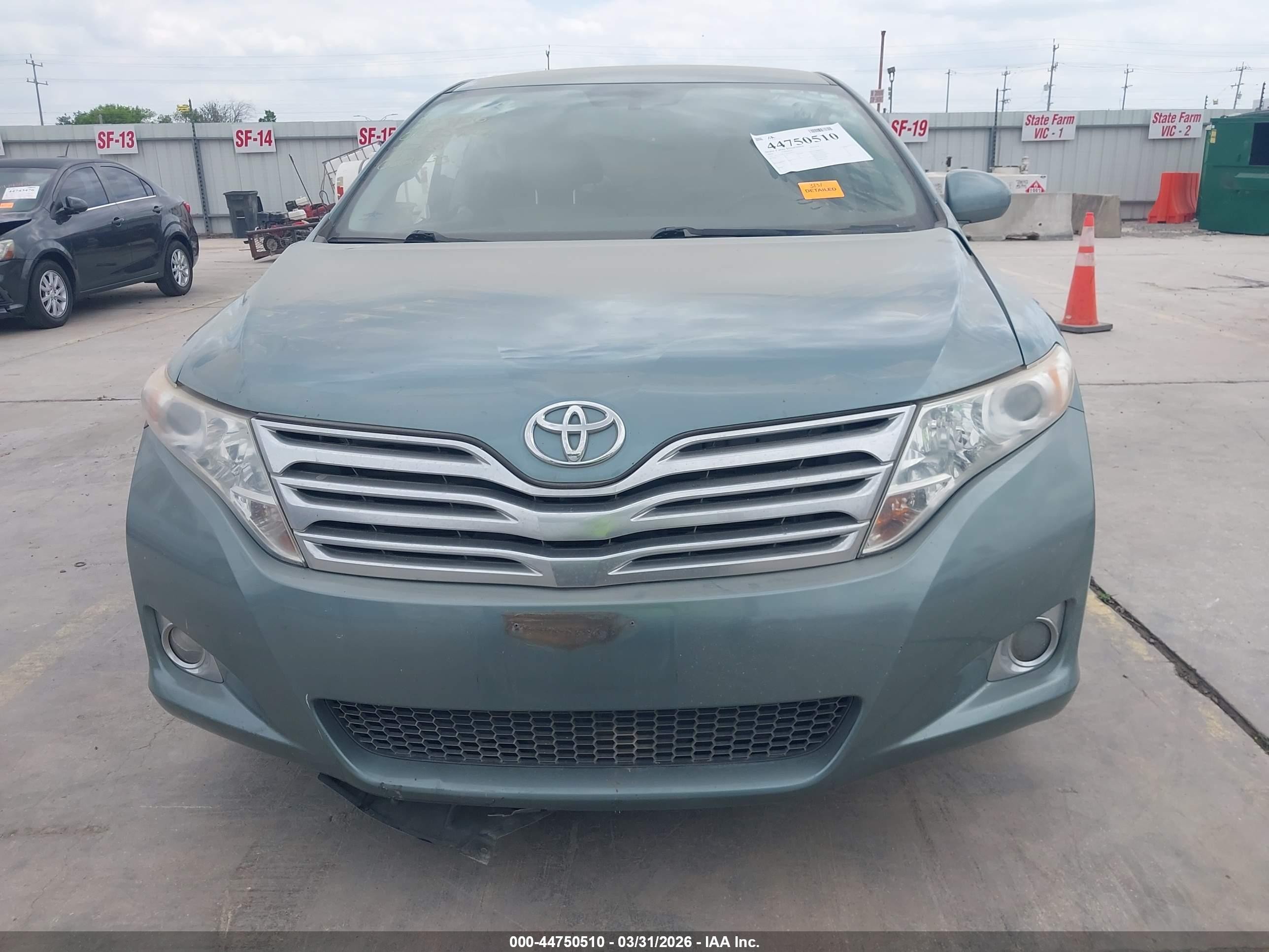 2010 Toyota Venza Base V6 Blue vin: 4T3ZK3BB4AU022033