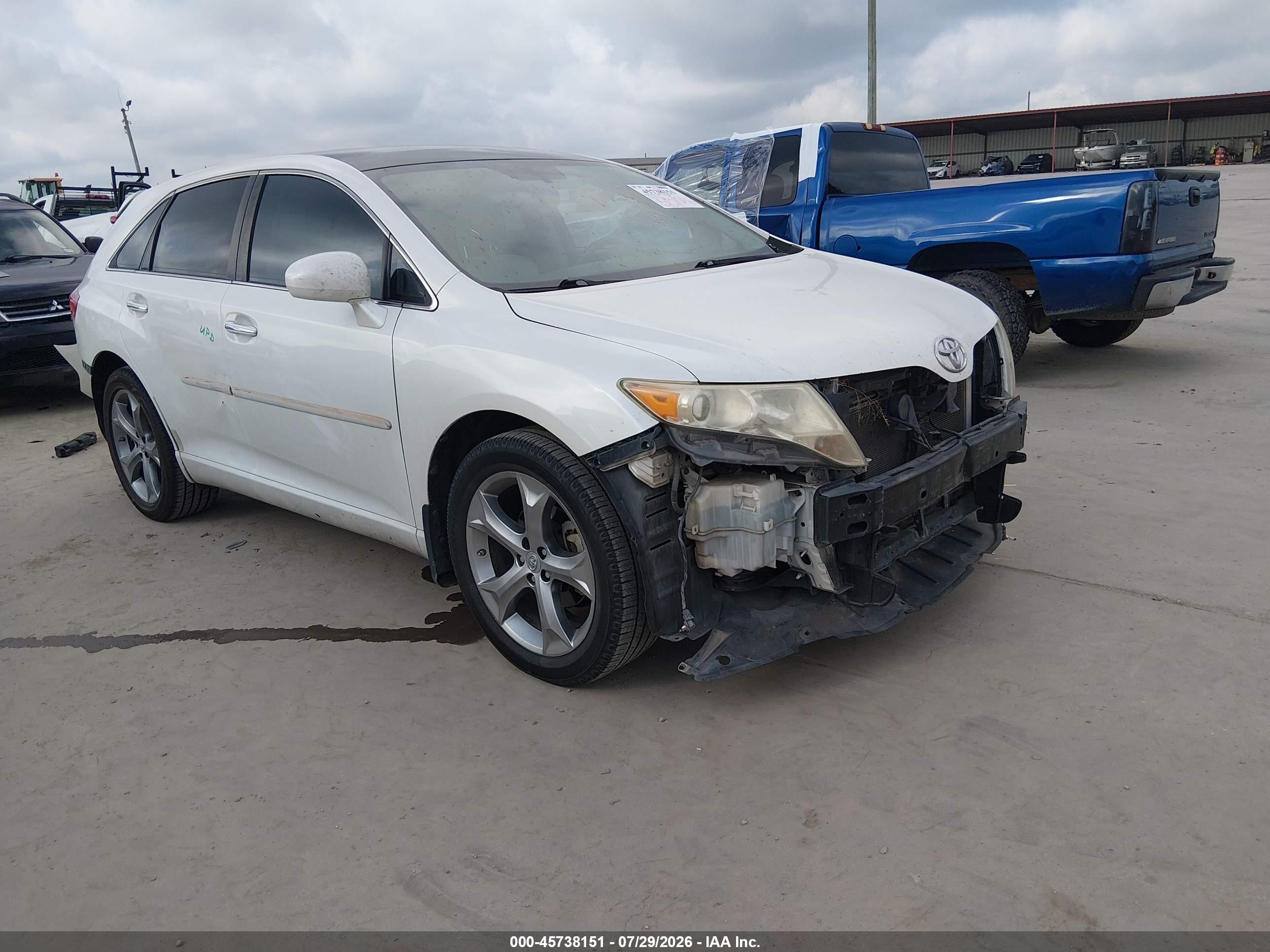 2010 Toyota Venza Base V6 White vin: 4T3ZK3BB4AU023912