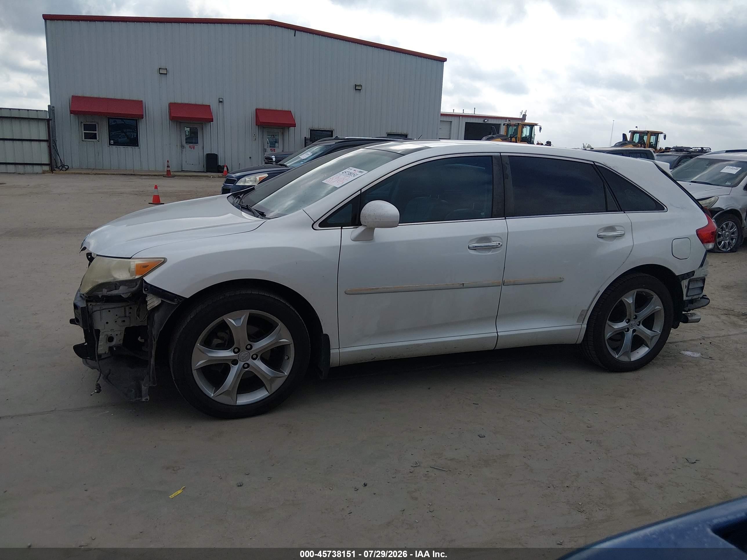 2010 Toyota Venza Base V6 White vin: 4T3ZK3BB4AU023912