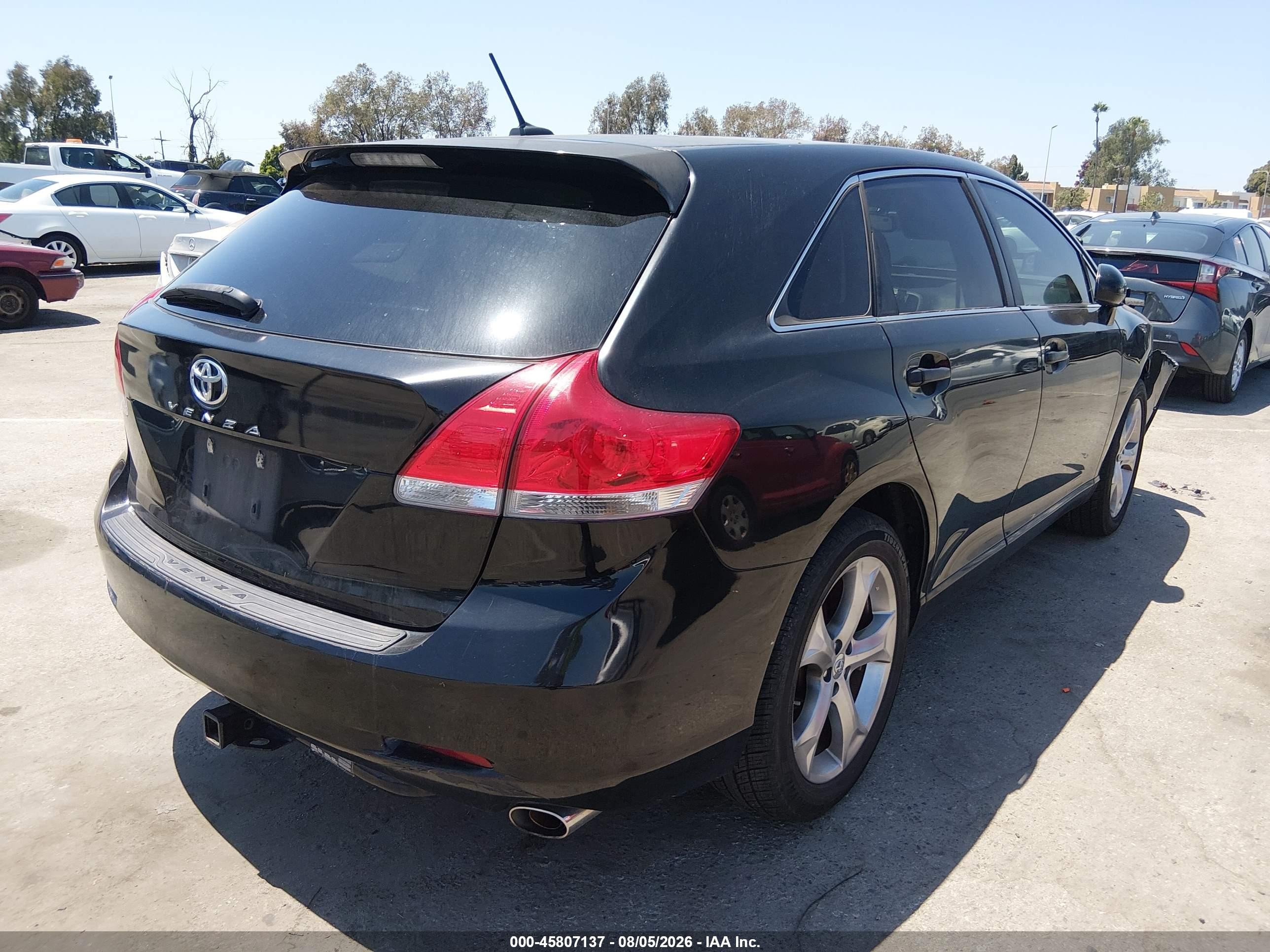 2011 Toyota Venza Base V6 Black vin: 4T3ZK3BB4BU036547