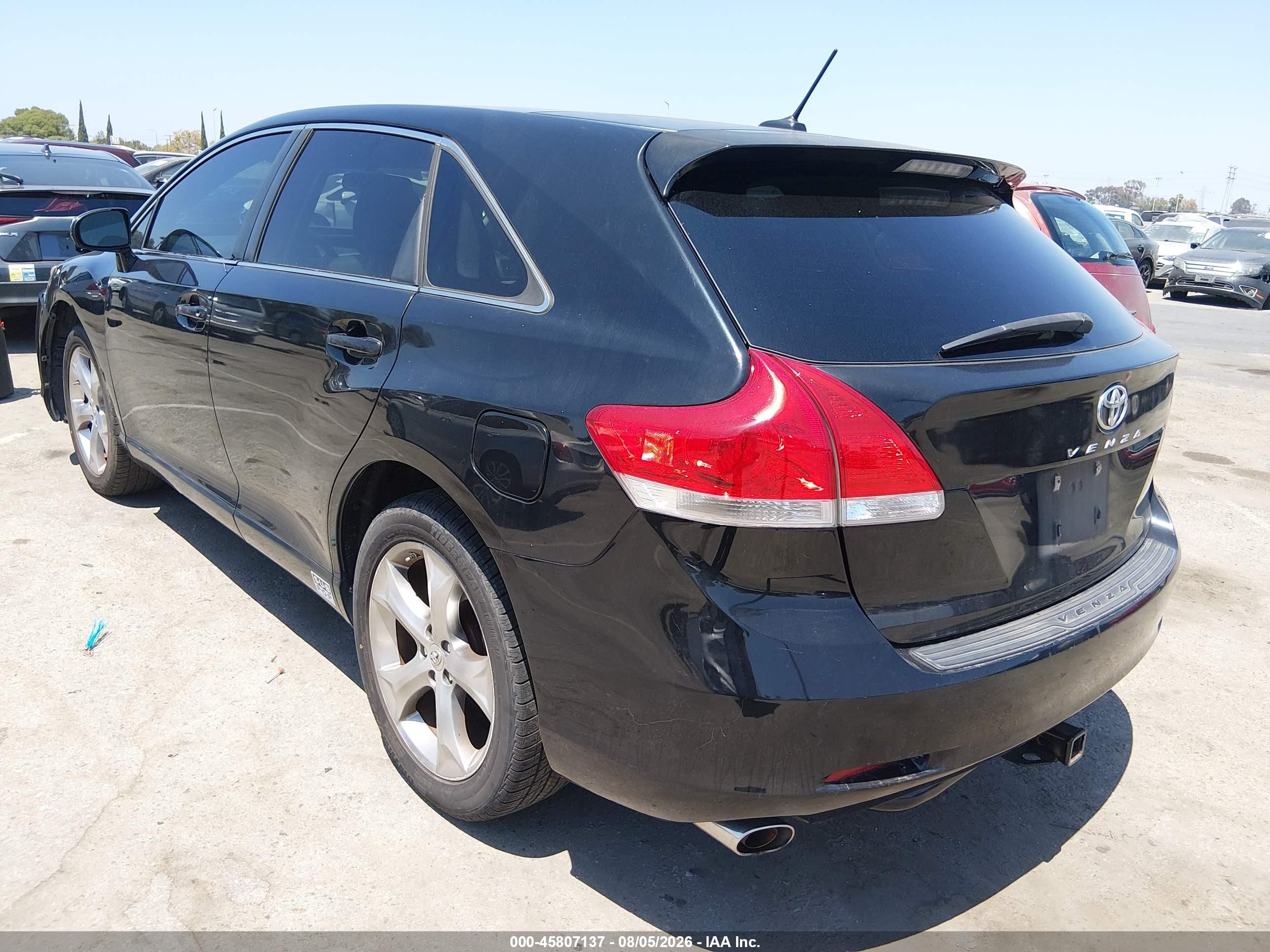 2011 Toyota Venza Base V6 Black vin: 4T3ZK3BB4BU036547