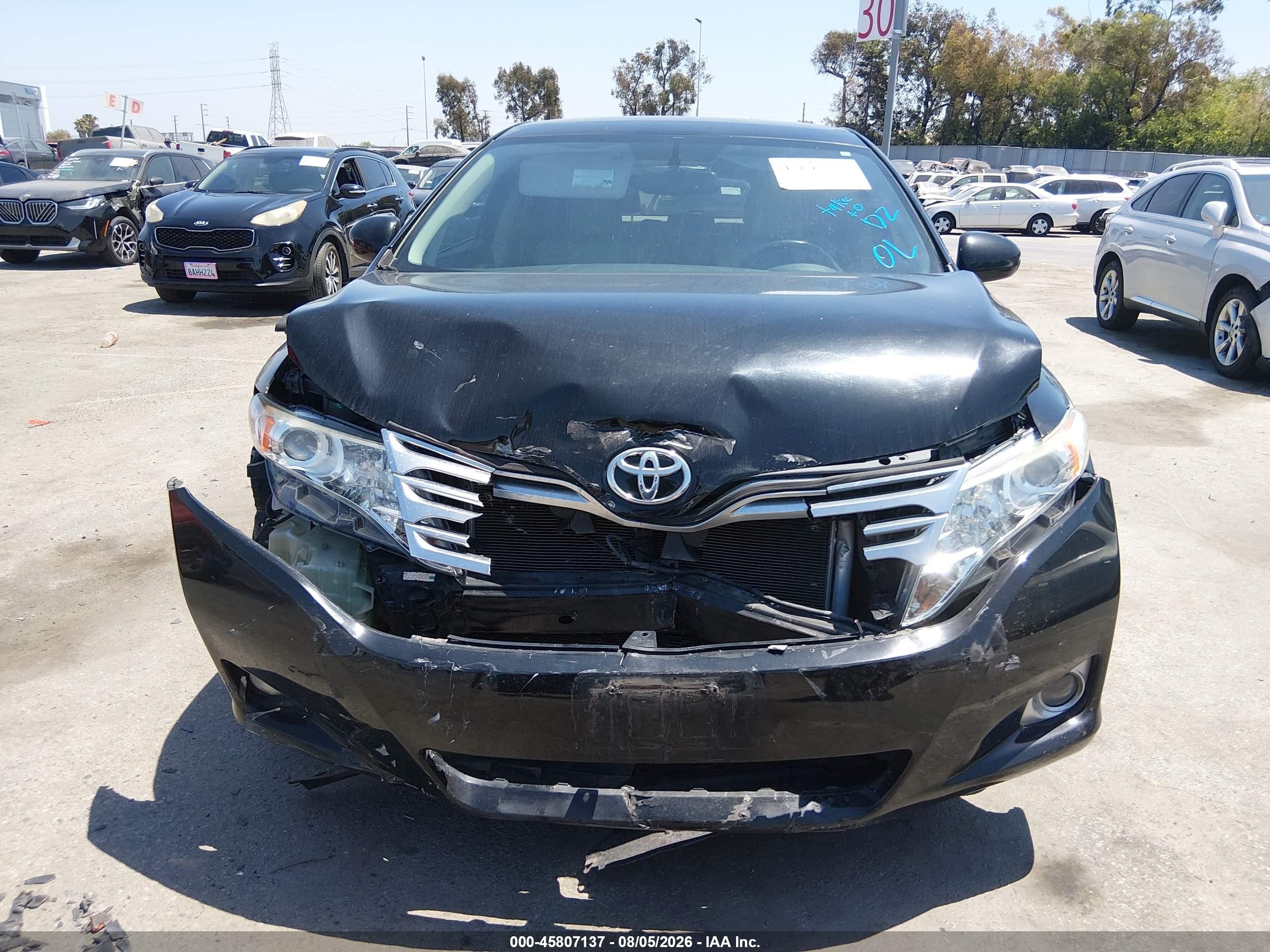 2011 Toyota Venza Base V6 Black vin: 4T3ZK3BB4BU036547
