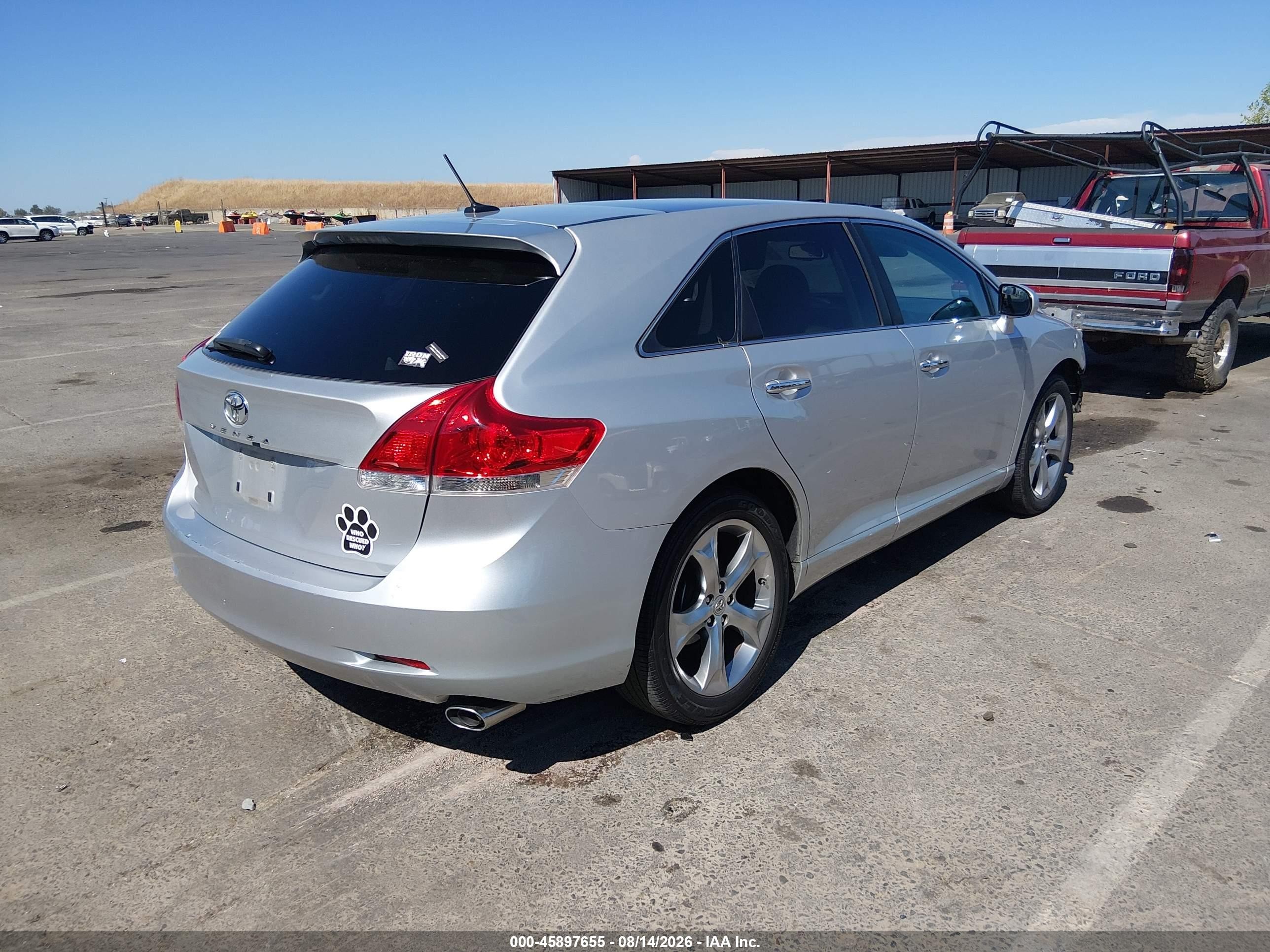 2010 Toyota Venza Base V6 Silver vin: 4T3ZK3BB5AU025815