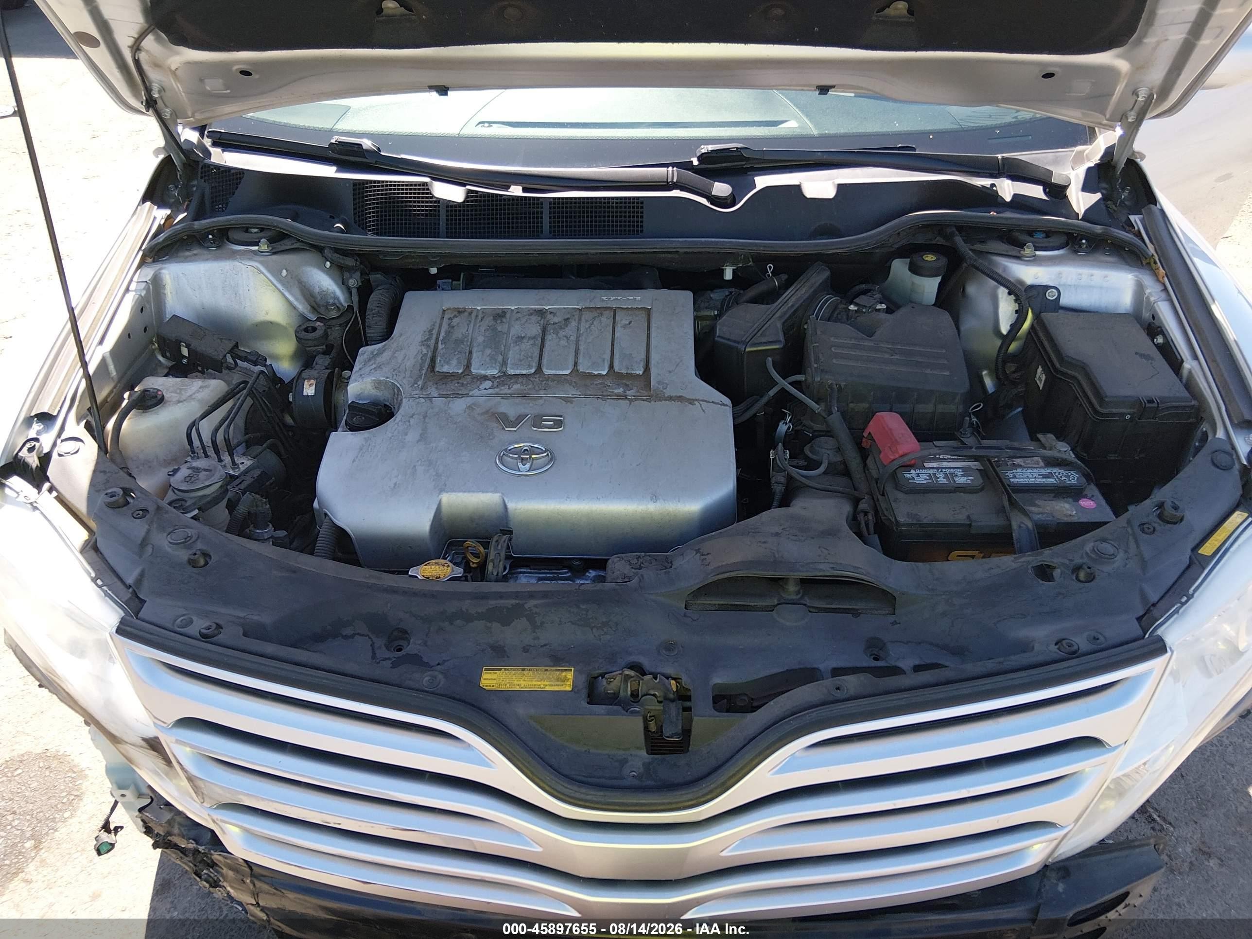 2010 Toyota Venza Base V6 Silver vin: 4T3ZK3BB5AU025815