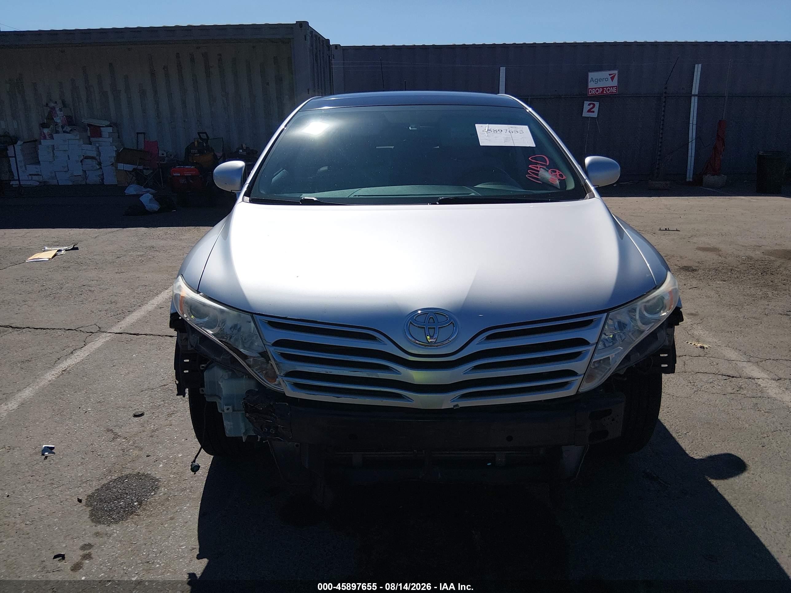 2010 Toyota Venza Base V6 Silver vin: 4T3ZK3BB5AU025815