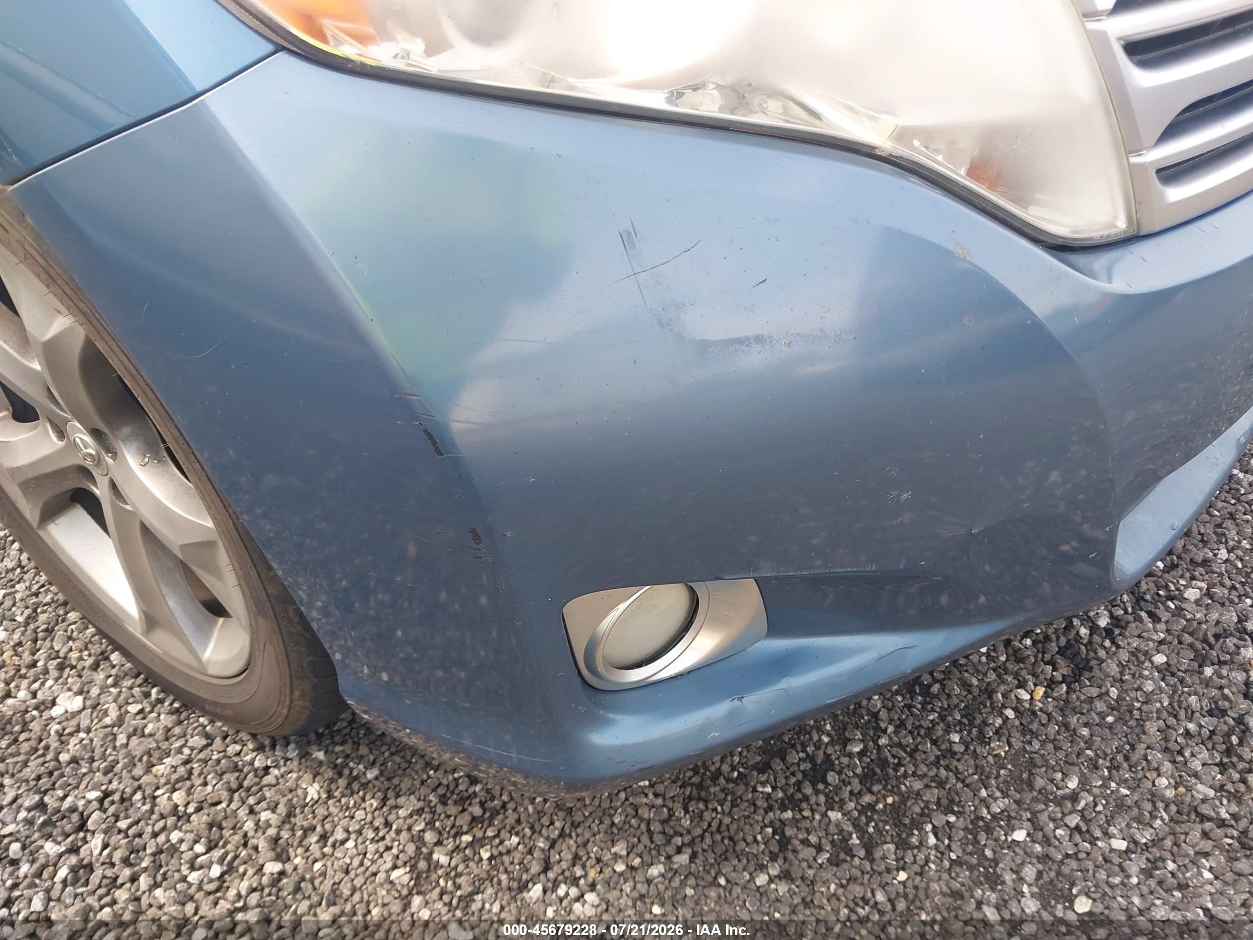 2010 Toyota Venza Base V6 Light Blue vin: 4T3ZK3BB5AU027337