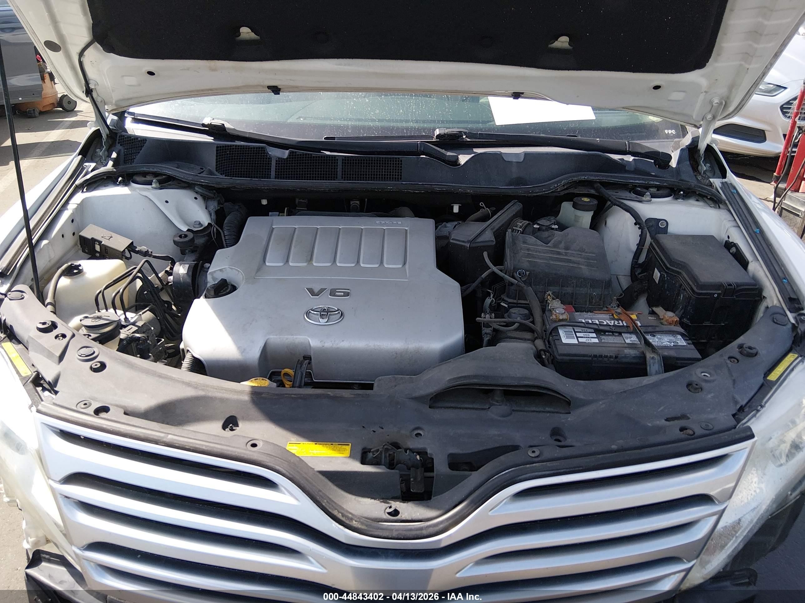 2010 Toyota Venza Base V6 White vin: 4T3ZK3BB5AU034529